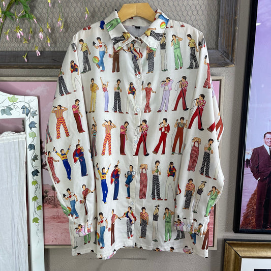 Thrifted Harry Styles Long Sleeve Buttom-Up