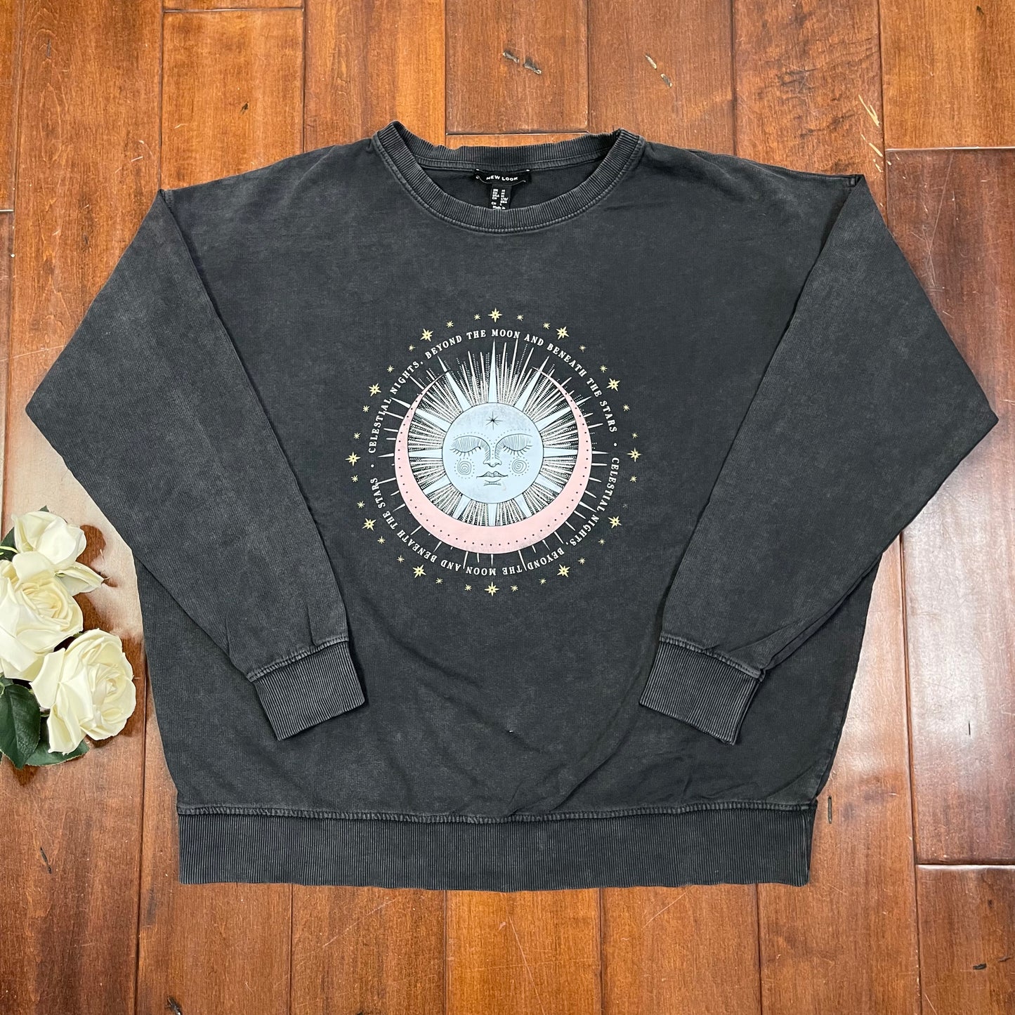 THRIFTED SUN & MOON SWEATSHIRT