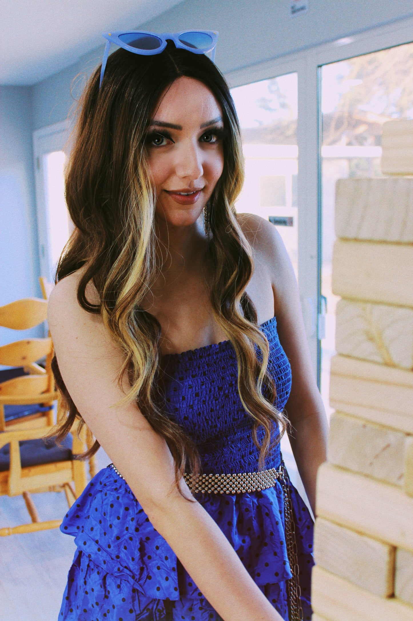 80’S POLKA DOT MINI DRESS