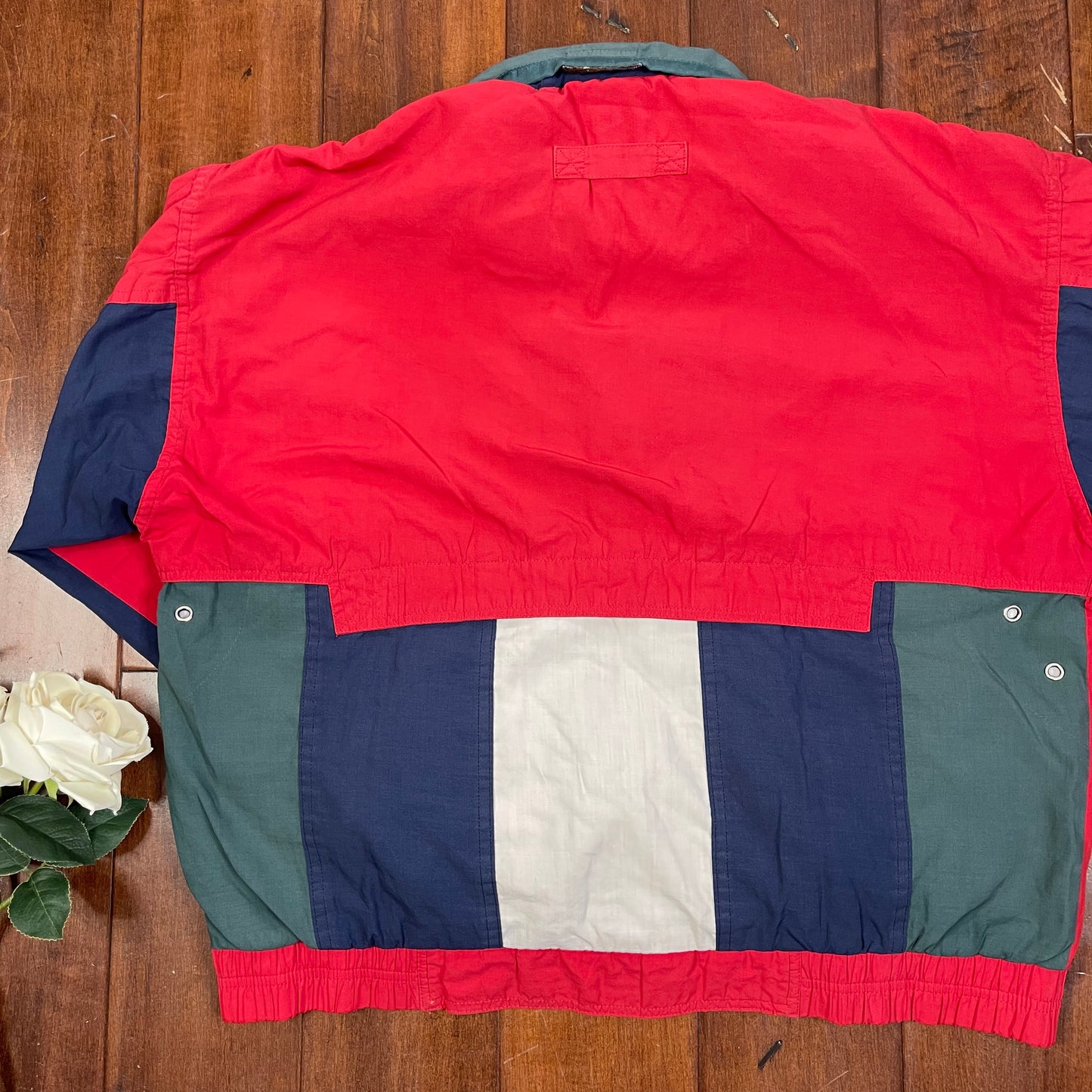 VINTAGE 90’S COLORBLOCKED WINDBREAKER ZIP-UP