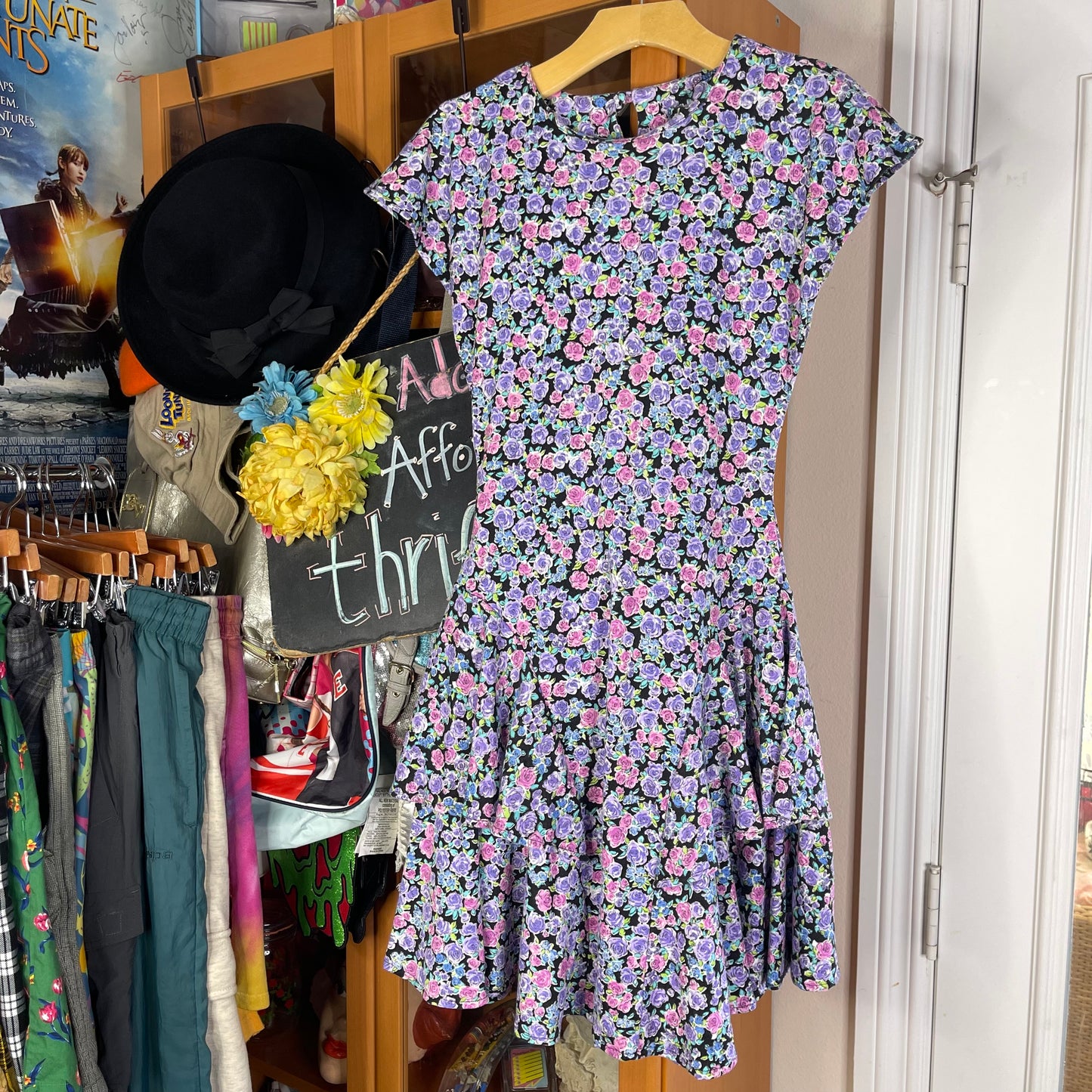 VINTAGE 80’S RAMPAGE FLORAL DRESS