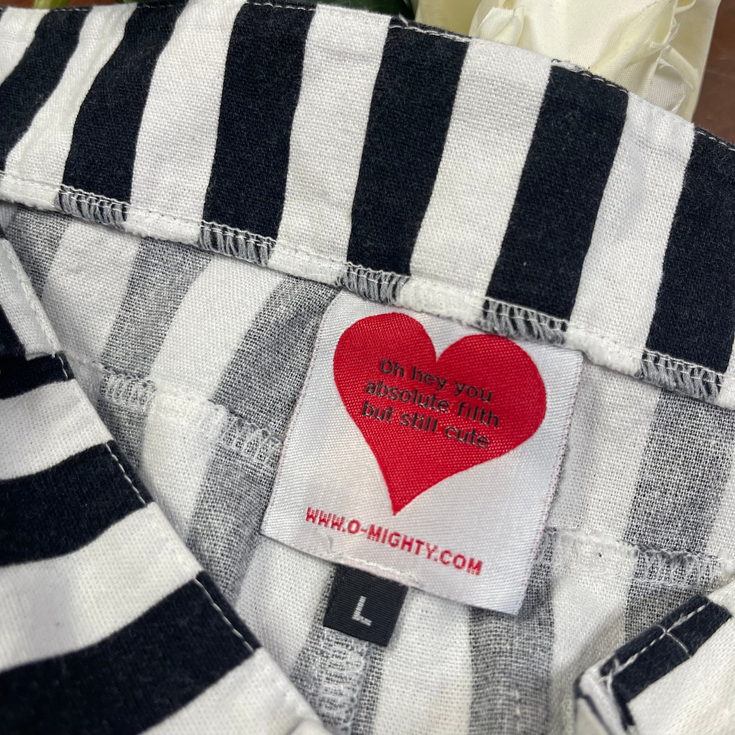 THRIFTED OMIGHTY STRIPED MINI SKIRT