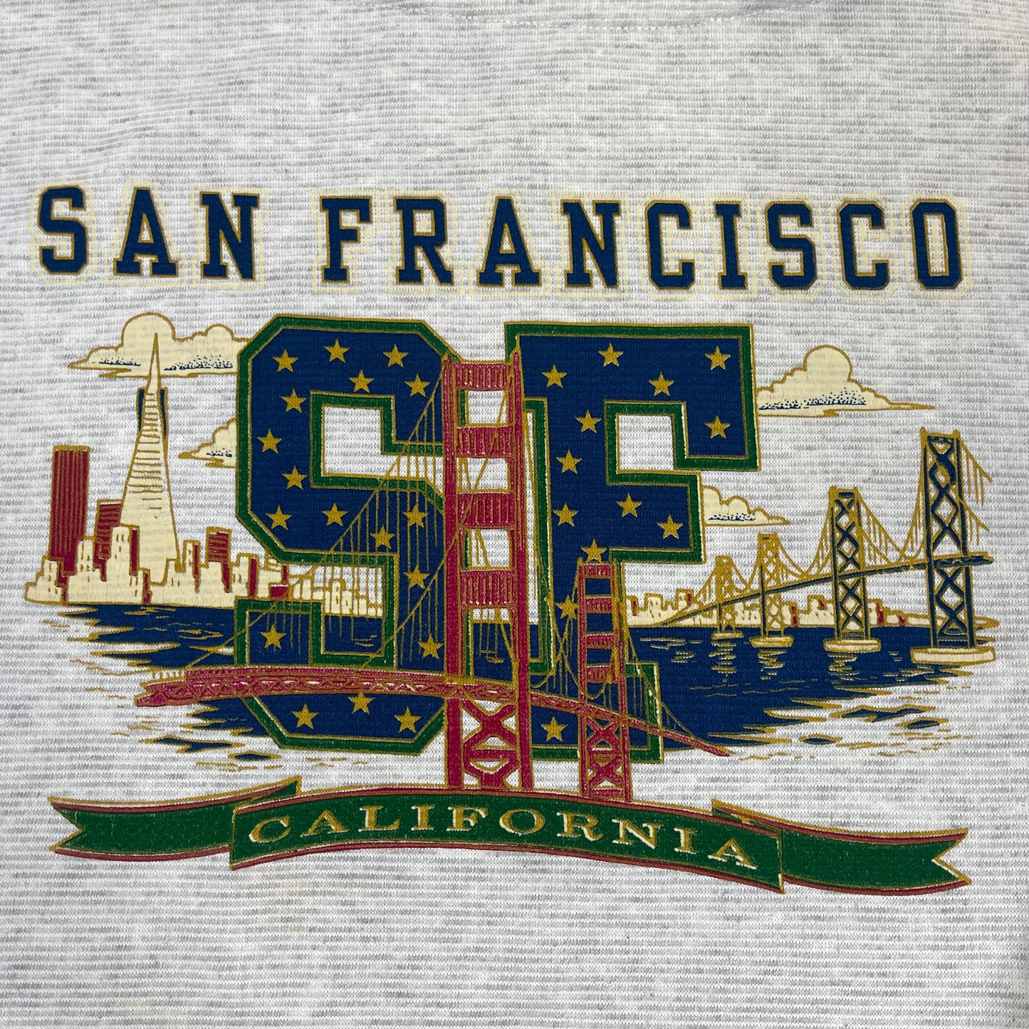 VINTAGE “SAN FRANCISCO CALIFORNIA” SCOOP NECK SWEATER