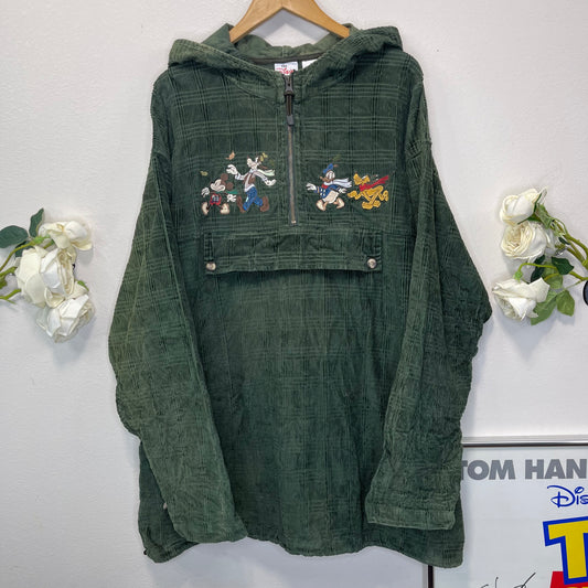 Vintage Disney Mickey Gang Corduroy Polo Jacket