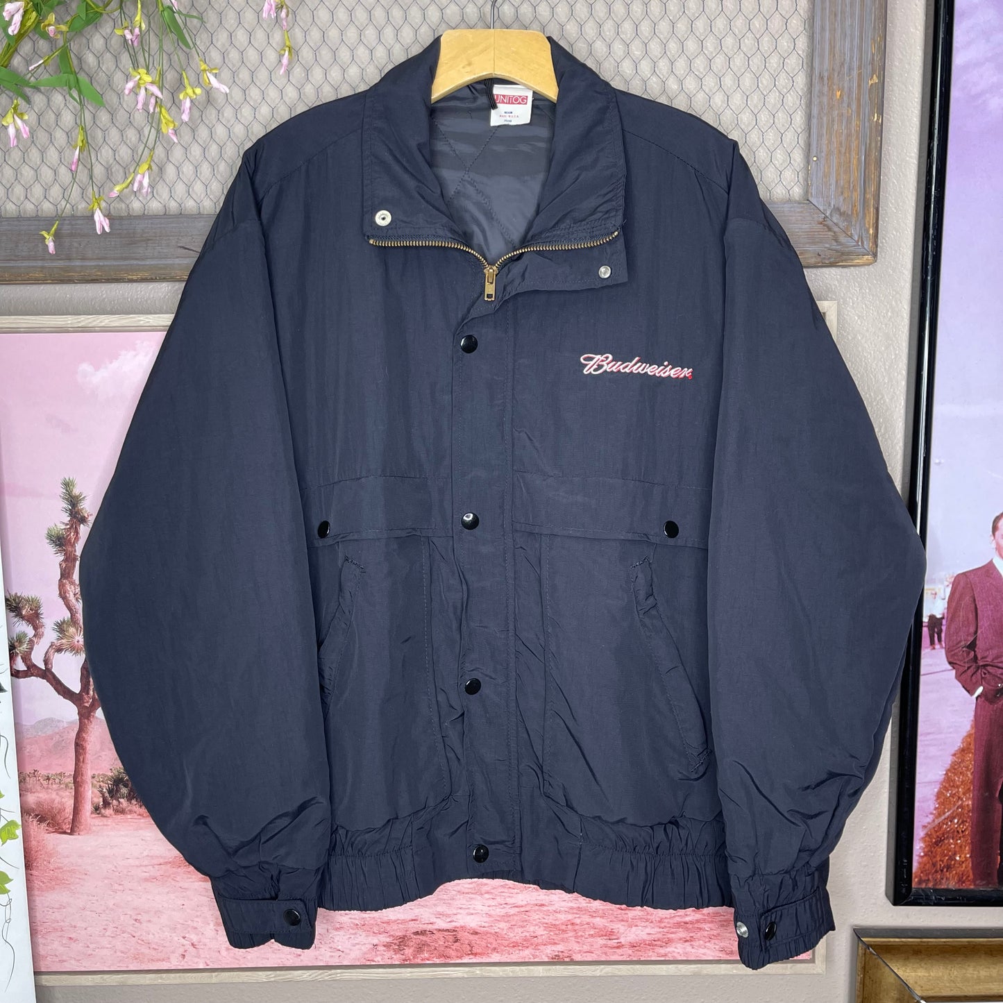 VINTAGE 80’S BUDWEISER UTILITY WORK JACKET