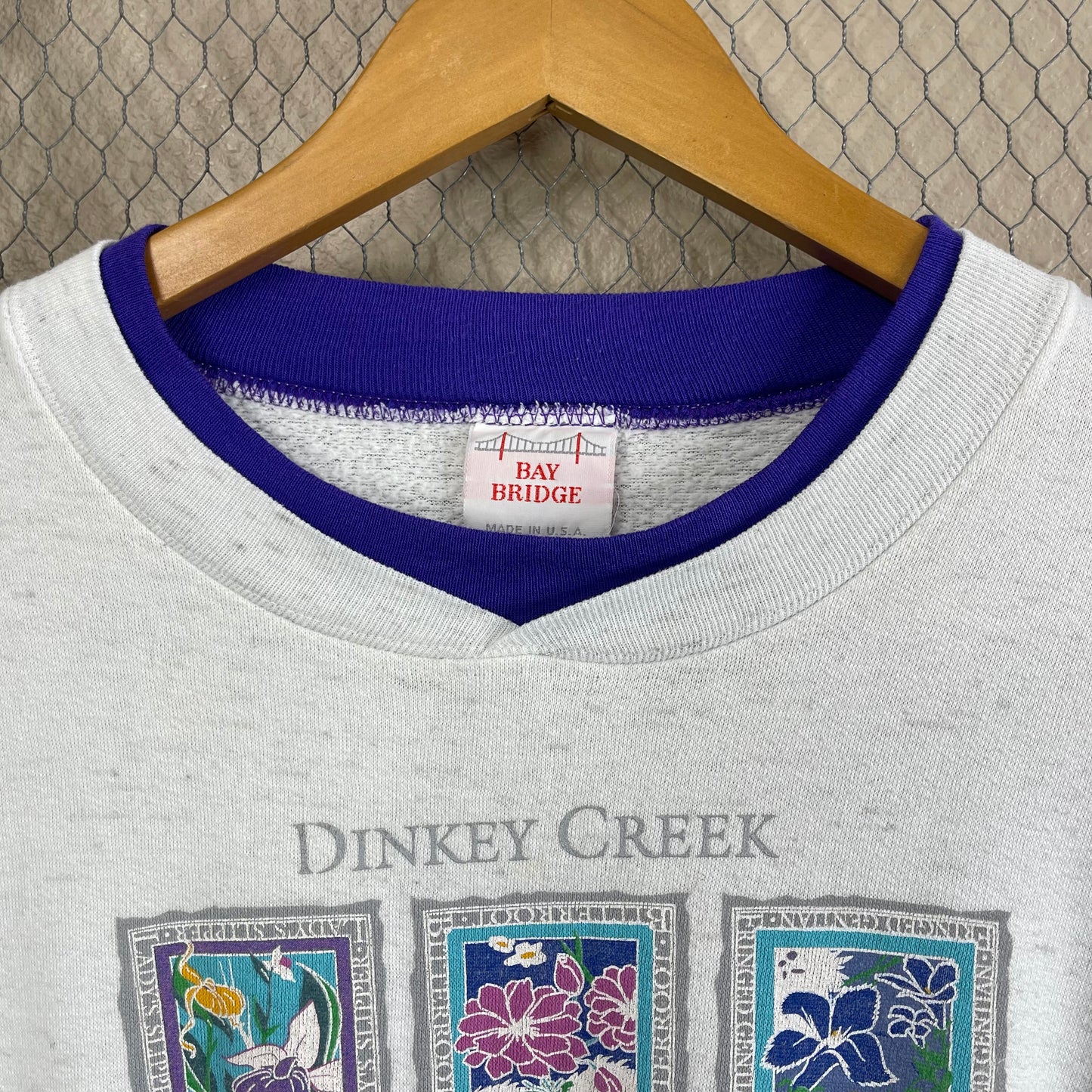 VINTAGE 80’S “DINKEY CREEK WILDFLOWERS” CREWNECK SWEATER