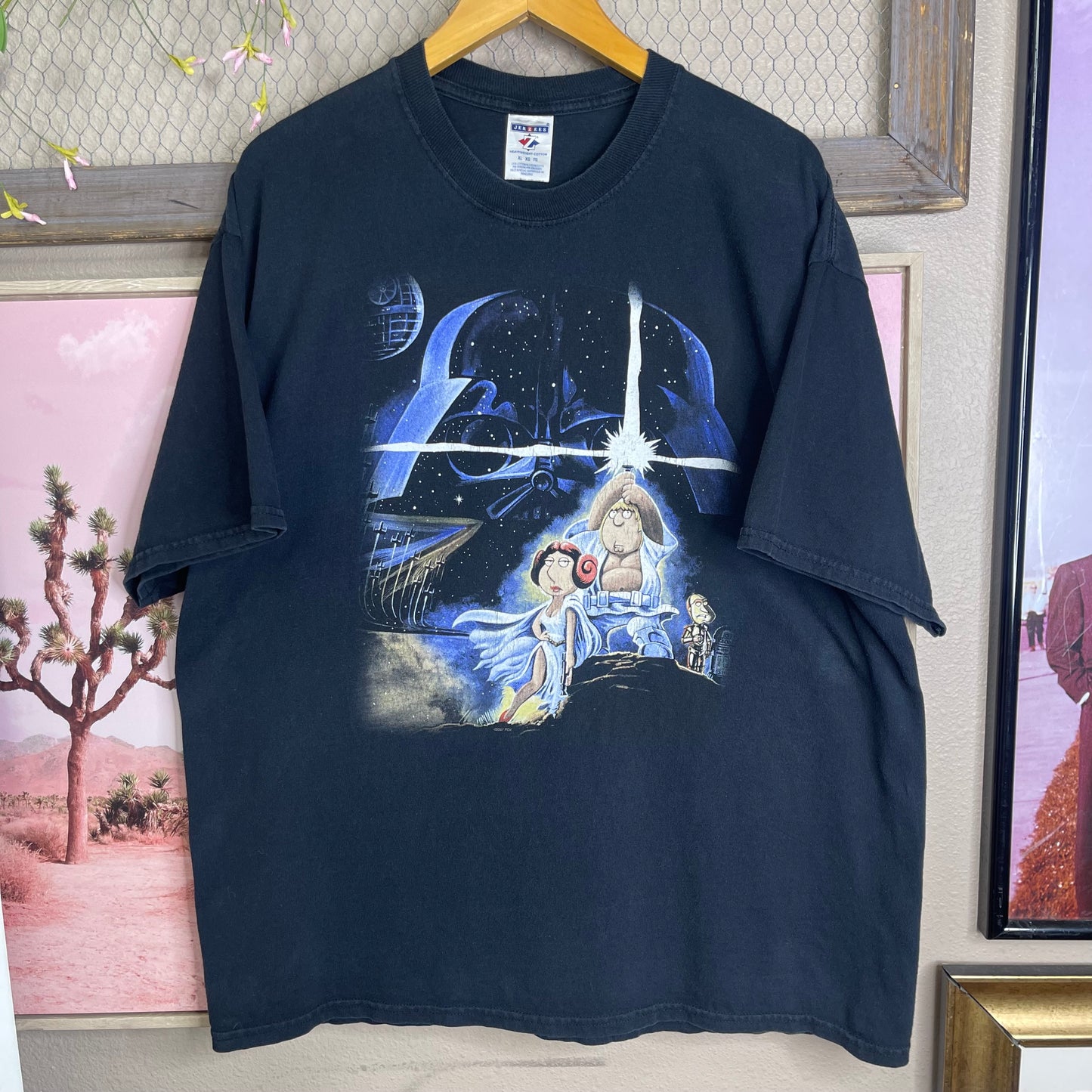 VINTAGE 2007 FAMILY GUY STAR WARS T-SHIRT