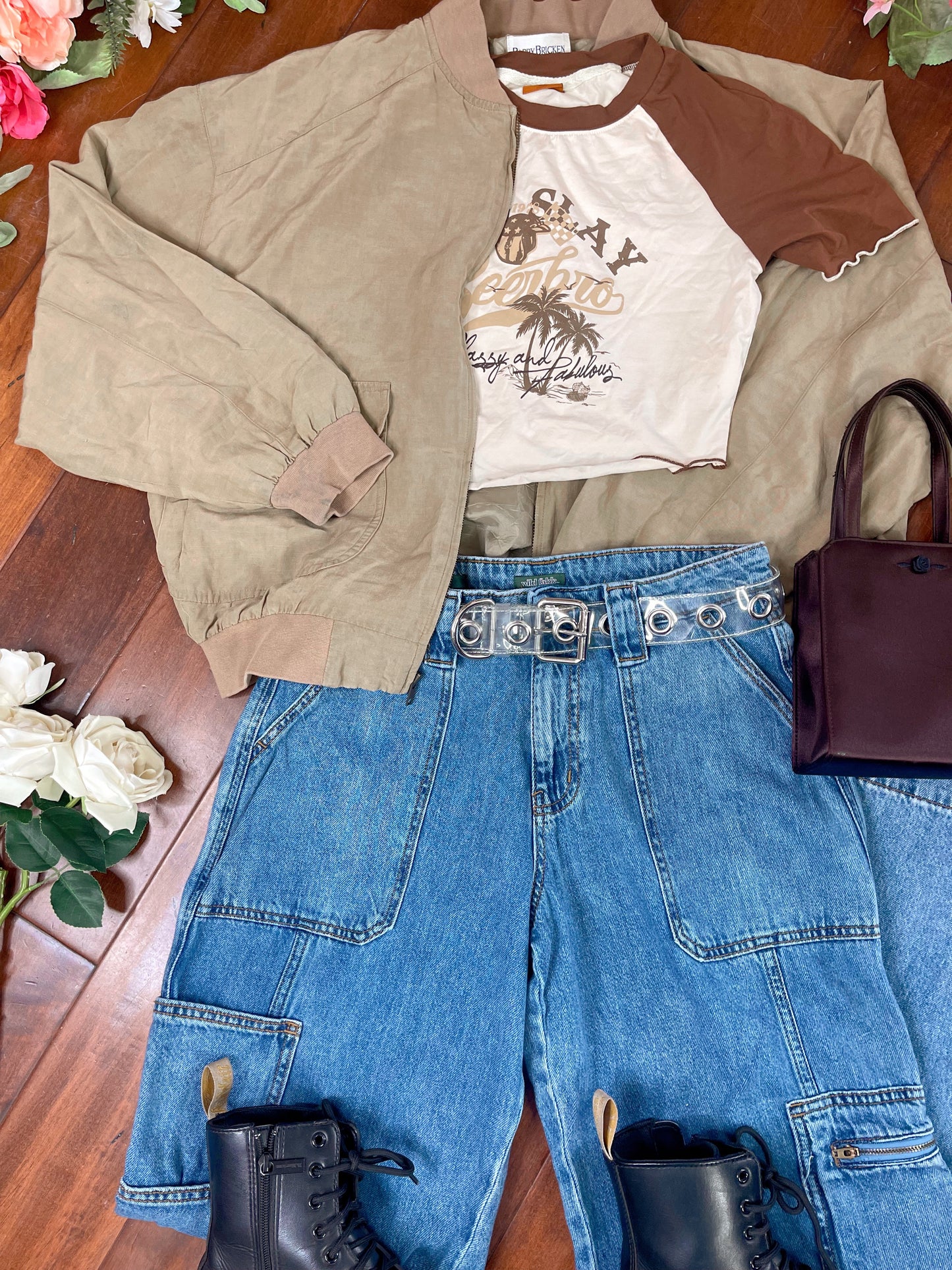 THRIFTED UO CLEAR TRANSLUCENT BELT