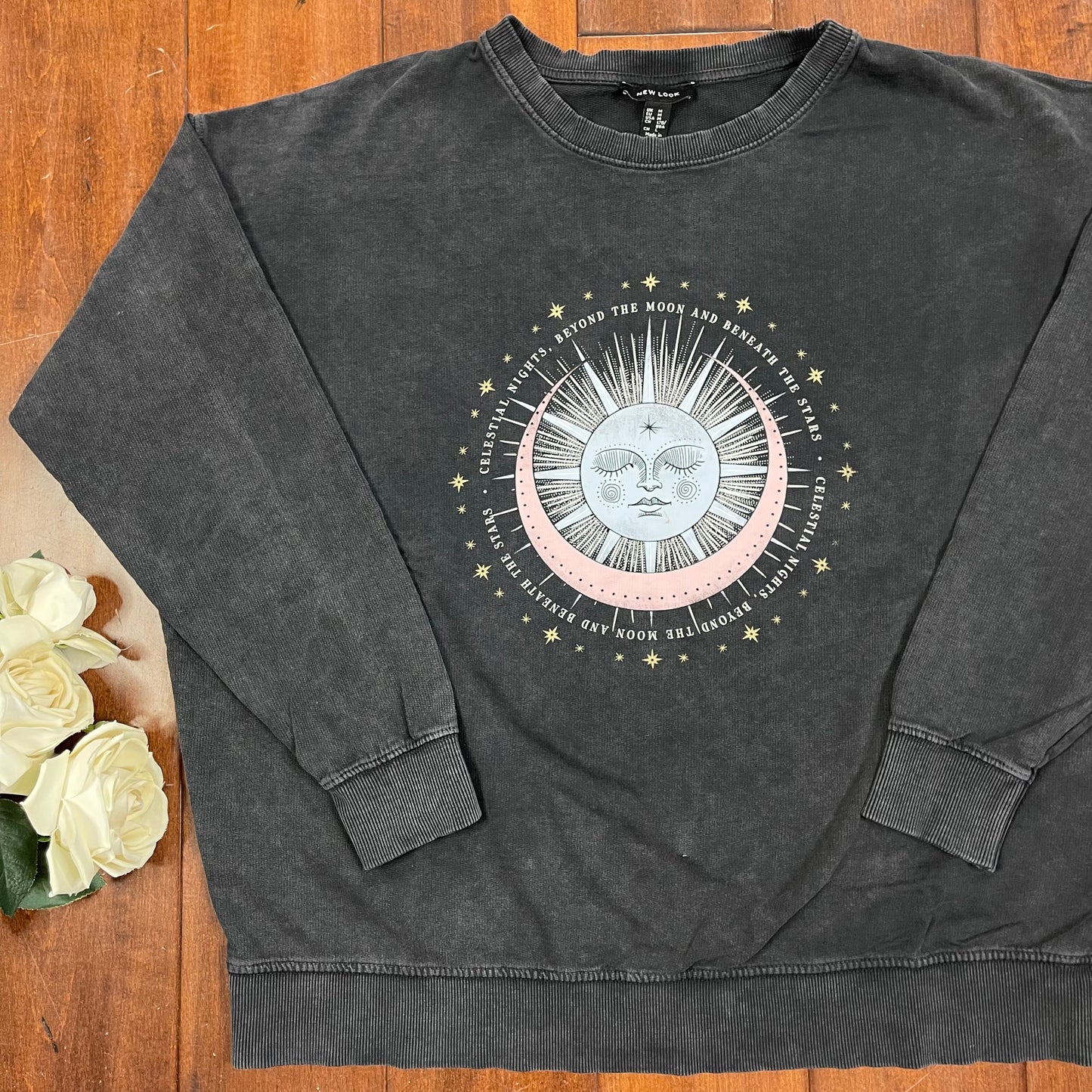 THRIFTED SUN & MOON SWEATSHIRT