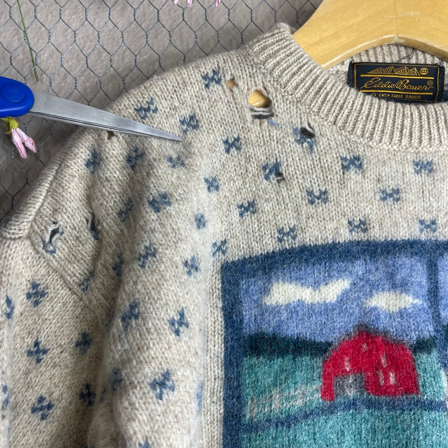 VINTAGE EDDIE BAUER 1989 KITTY SWEATER