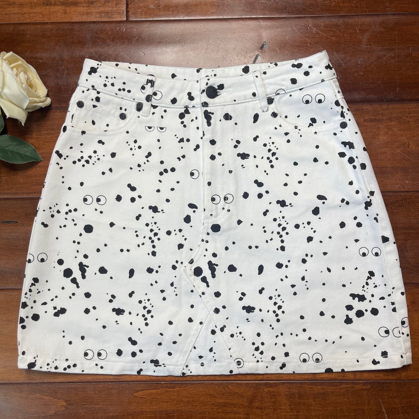Thrifted Lazy Oaf x STUDIO ARHOJ Dalmatian Print Skirt