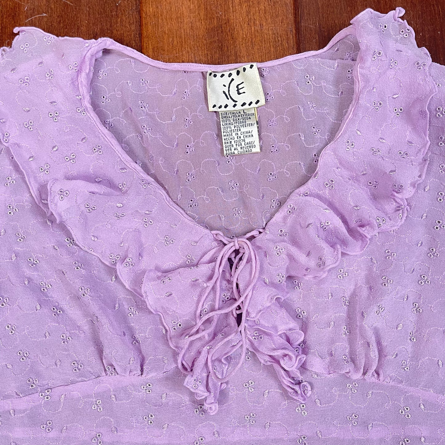 VINTAGE Y2K RUFFLE TOP