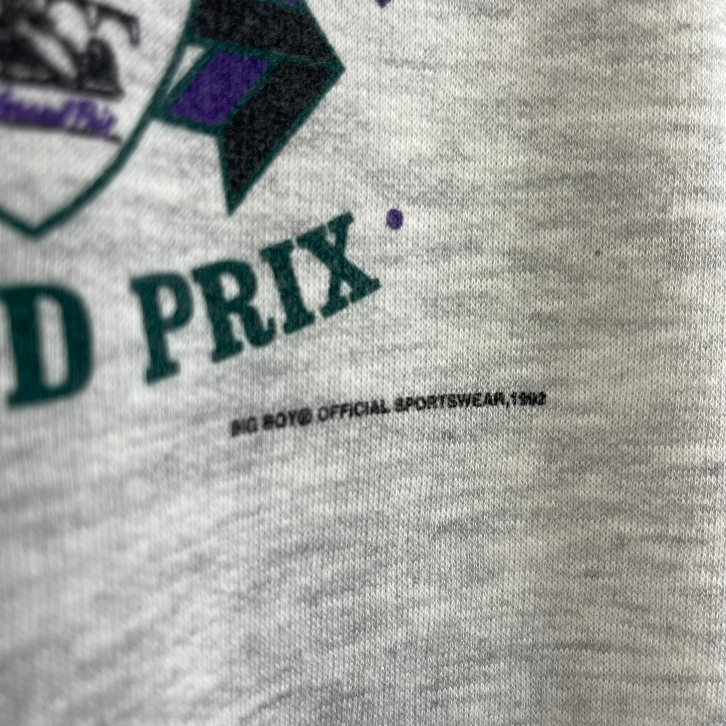 VINTAGE 1992 DETROIT GRAND PRIX COLOR-BLOCKED CREWNECK SWEATER