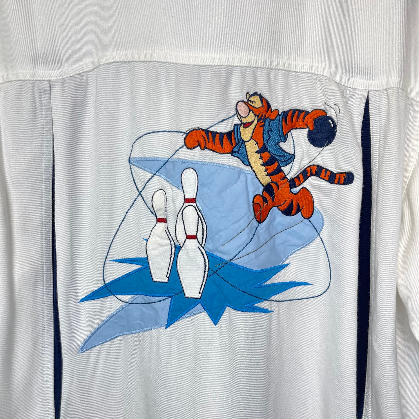 Thrifted Tigger Disney Button-Up Bowling Shirt