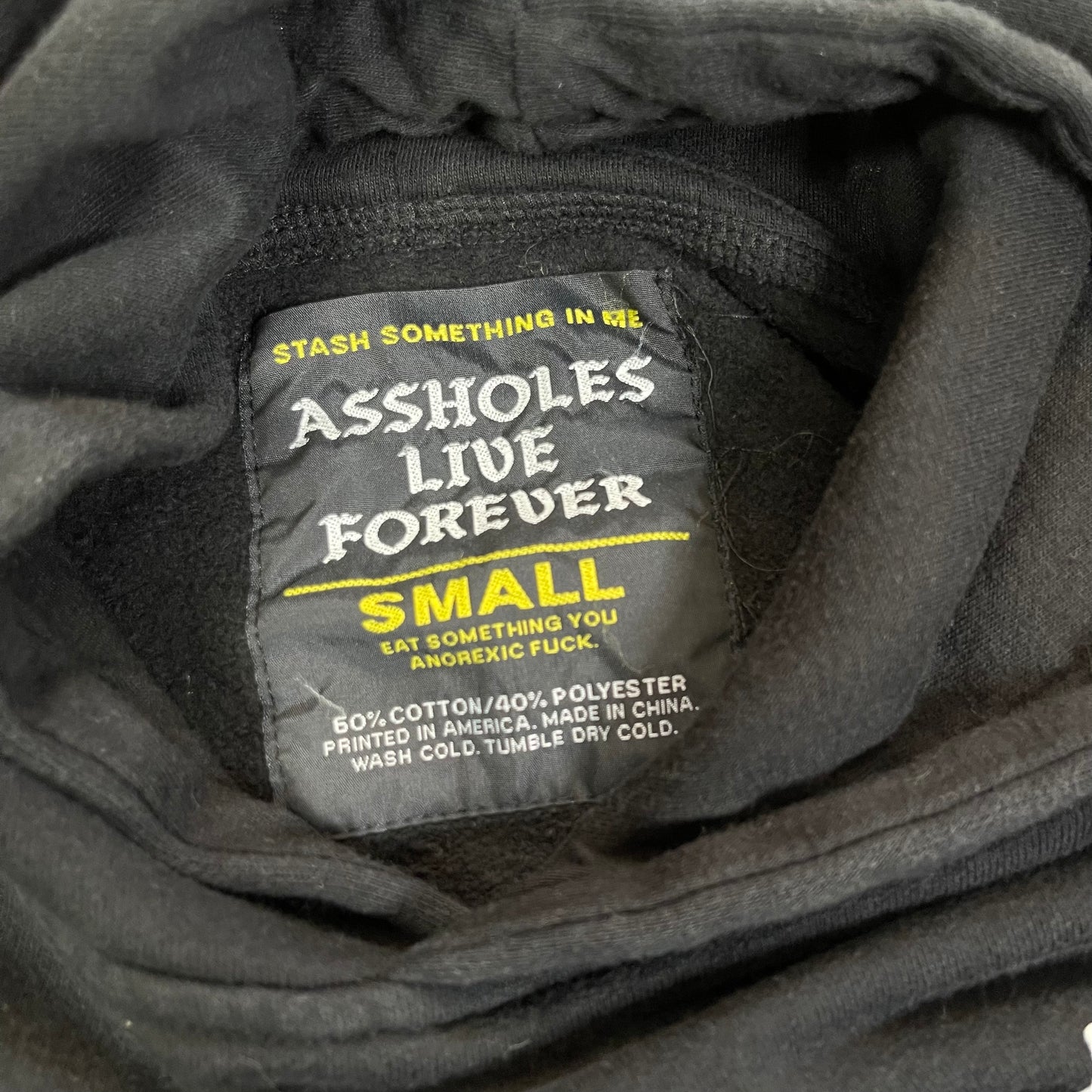 THRIFTED “ALCOHOLICS” HOODIE