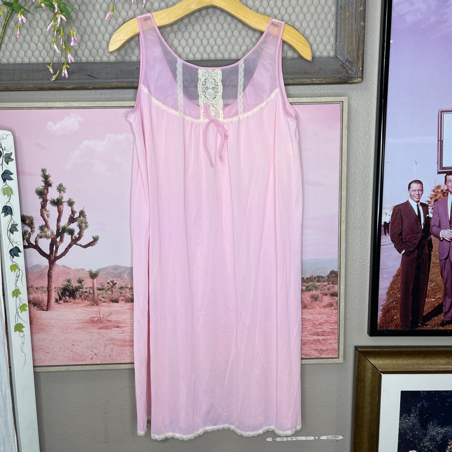 VINTAGE 70’S SEARS BABYDOLL TWO PIECE NIGHTGOWN