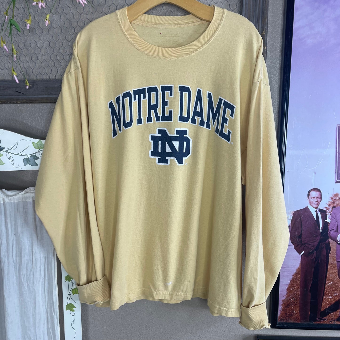 THRIFTED NOTRE DAME LONG SLEEVE T-SHIRT