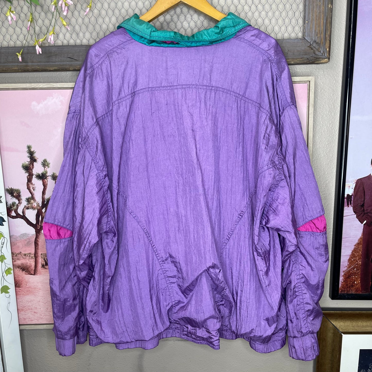 VINTAGE 80’S WINDBREAKER ZIP-UP JACKET