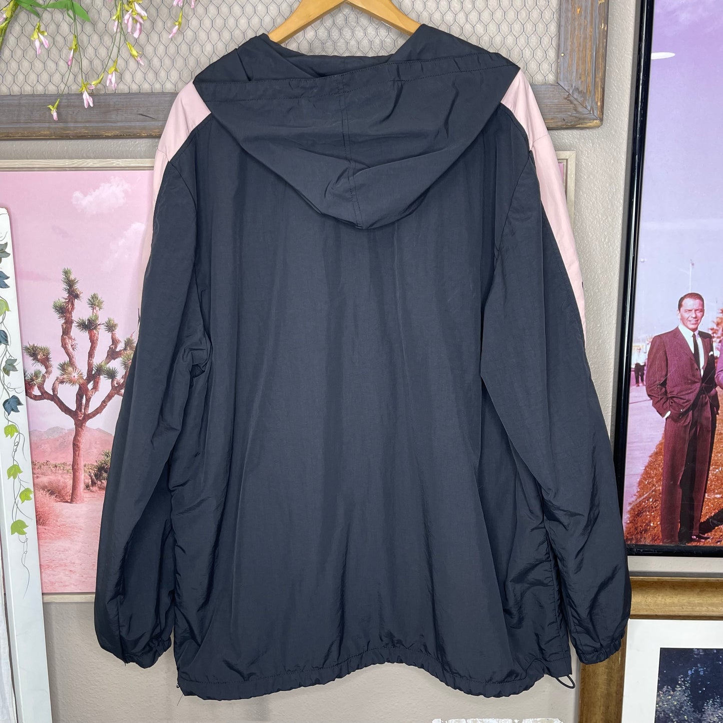 THRIFTED PACSUN PLAYBOY PULLOVER WINDBREAKER