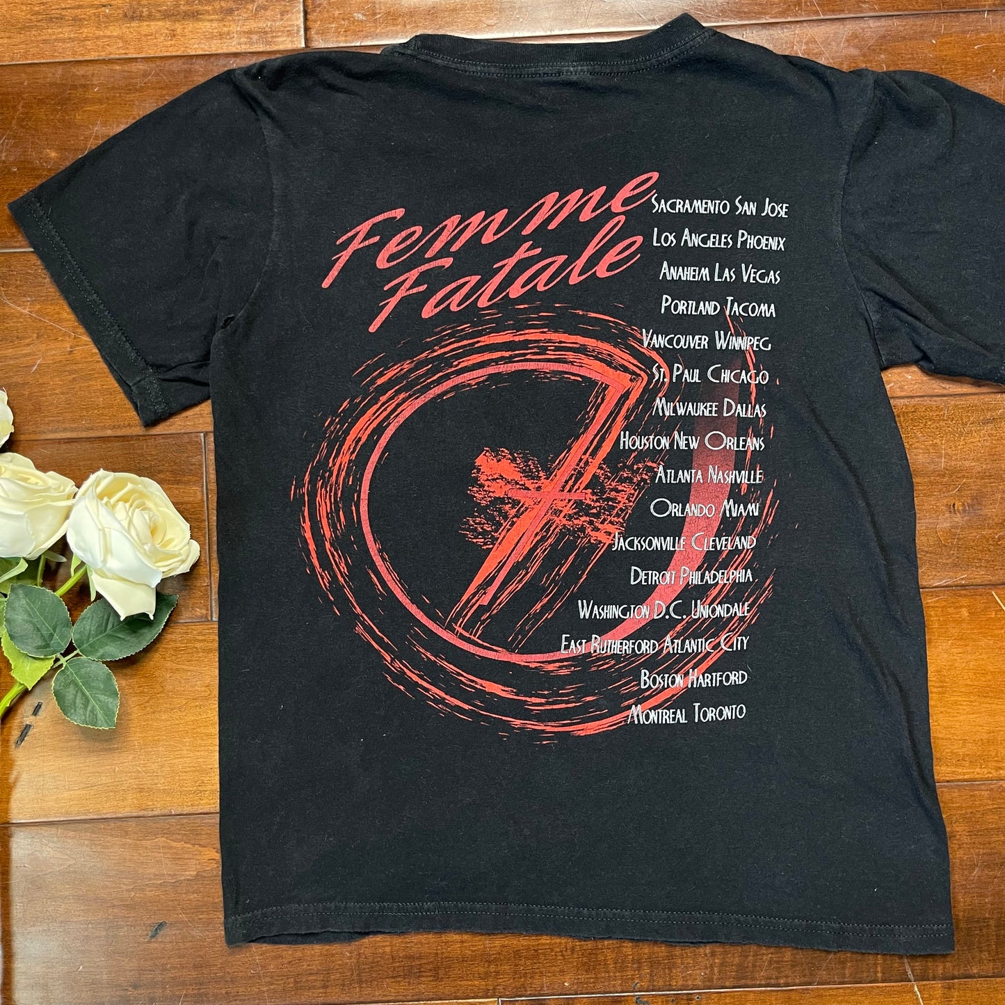 Thrifted Britney Spears Femme Fatale 2011 Tour T-Shirt