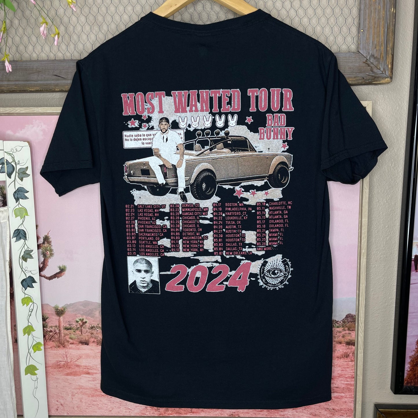 THRIFTED BAD BUNNY “NADIE SABE LO WUE VA A PASAR MAÑANA” CONCERT T-SHIRT