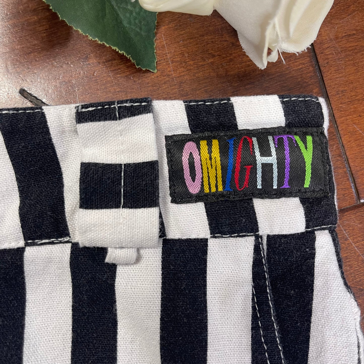 THRIFTED OMIGHTY STRIPED MINI SKIRT