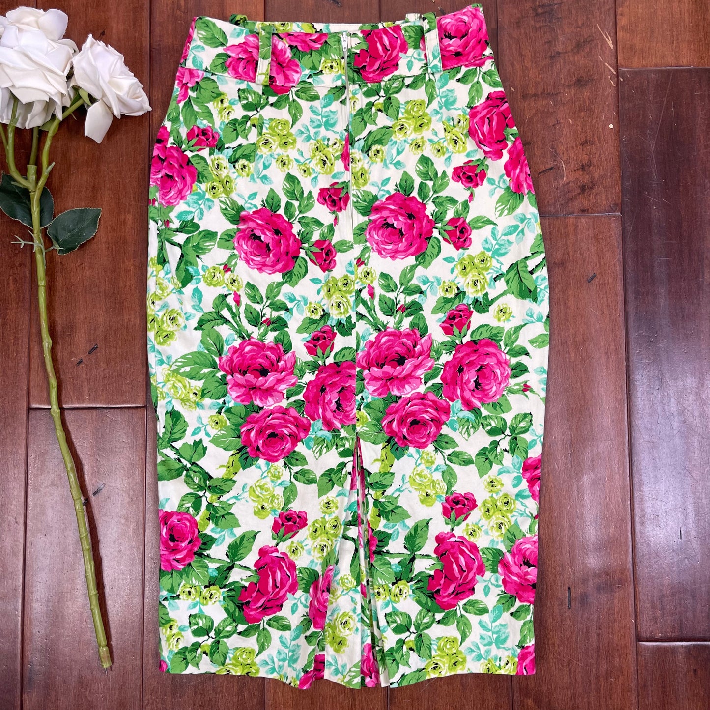 THRIFTED PIN-UP DOLL PENCIL SKIRT BY DEADLY DAMES