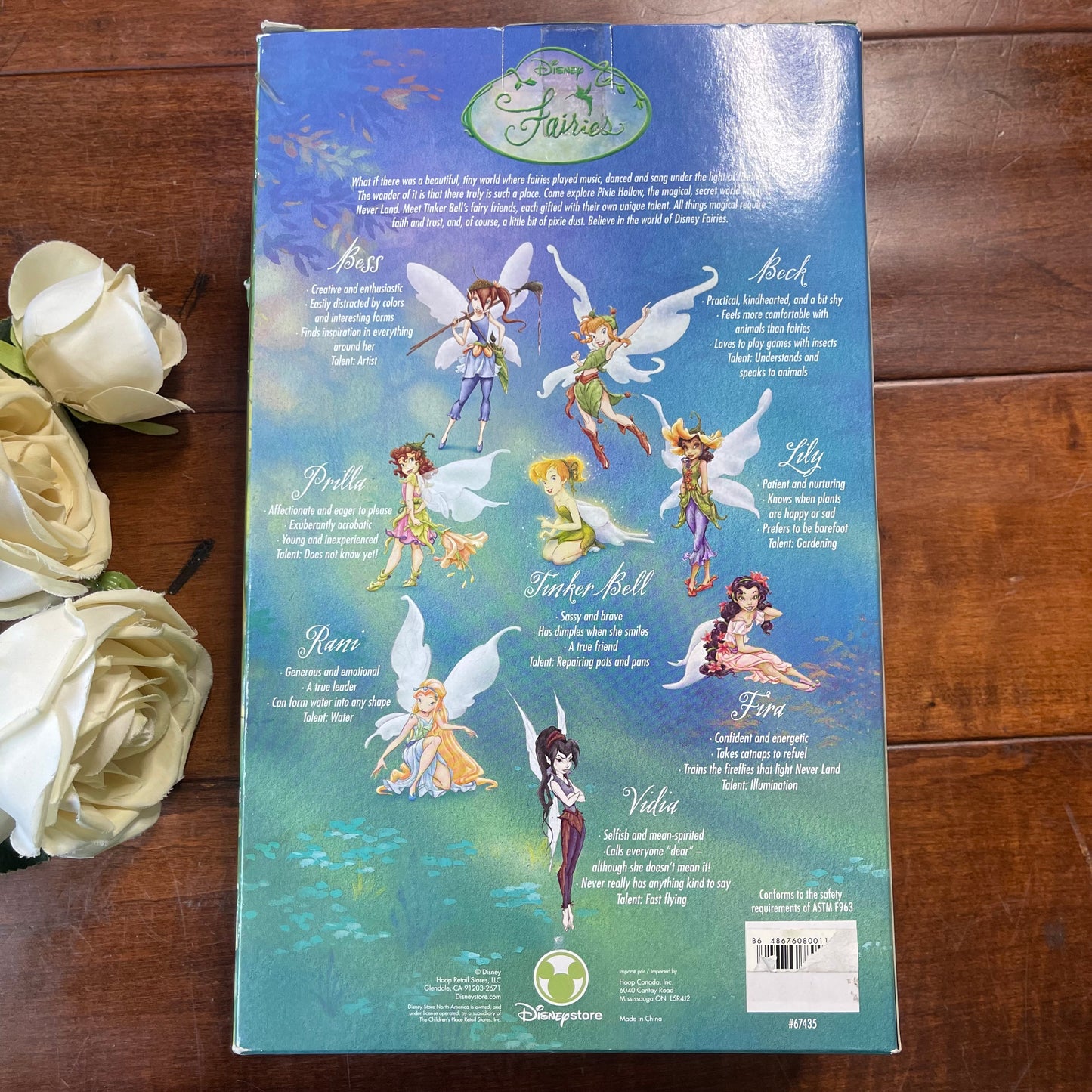 Vintage Y2K Disney Store Exclusive Fairies Beck Doll Figure