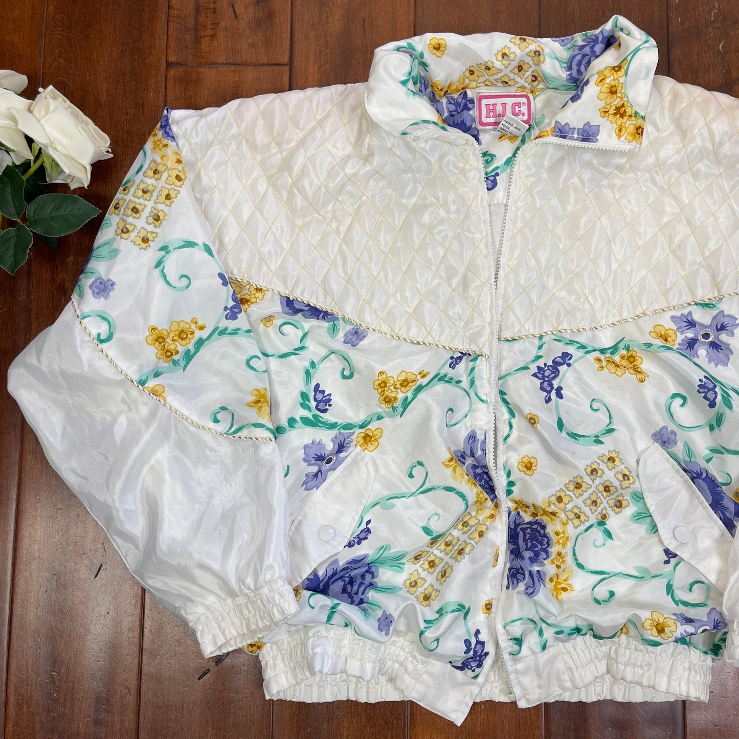 VINTAGE 80’S FLORAL WINDBREAKER
