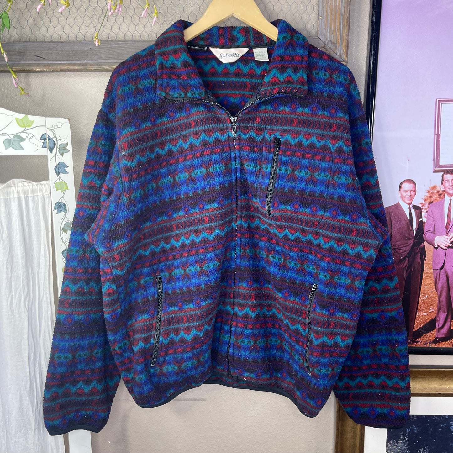 VINTAGE ST.JOHN’S BAY FLEECE ZIP-UP