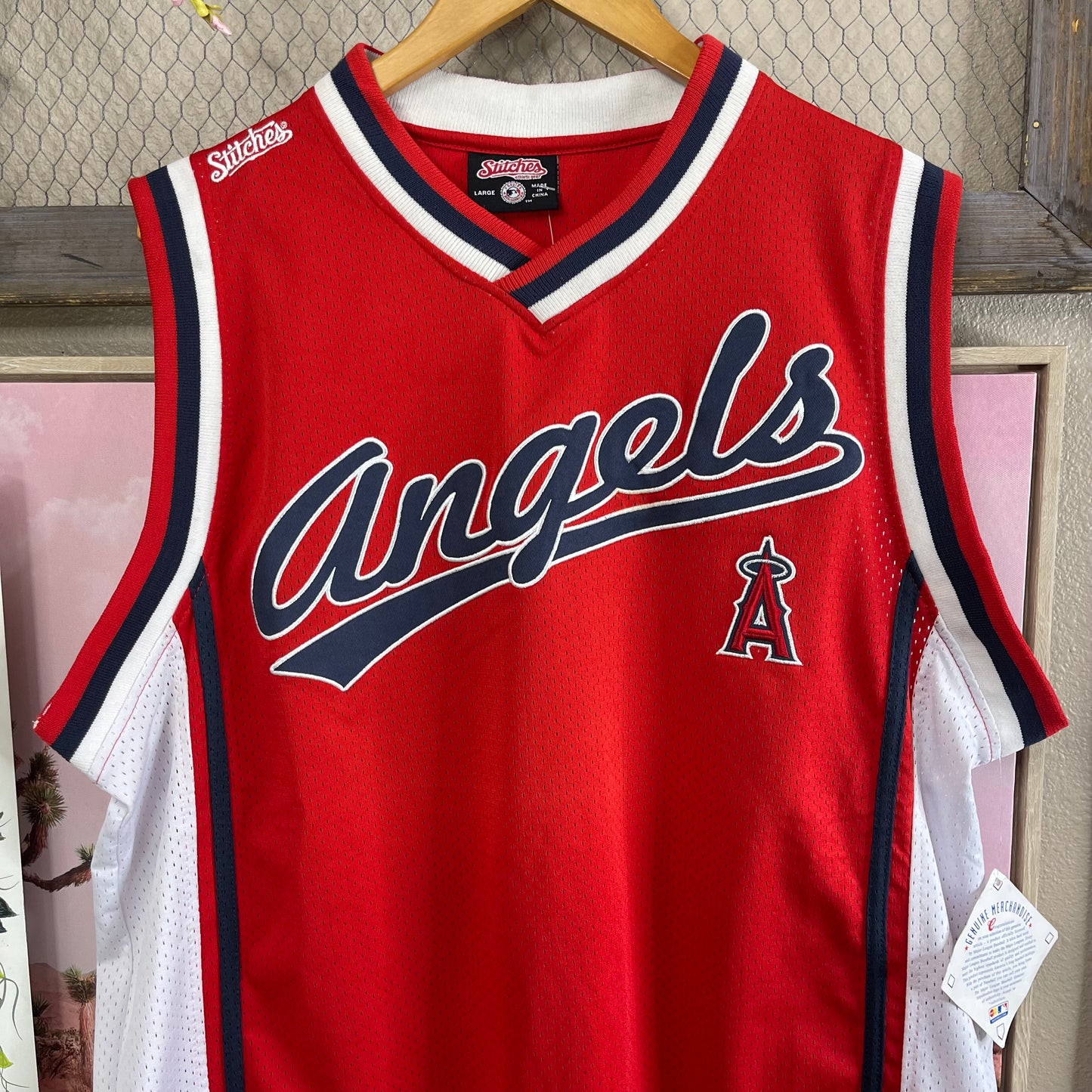 THRIFTED ANGELS BASEBALL STITCHES JERSEY