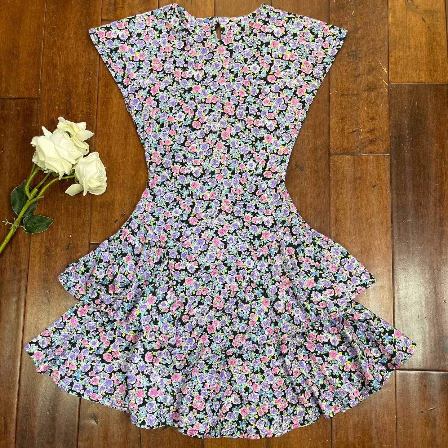 VINTAGE 80’S RAMPAGE FLORAL DRESS