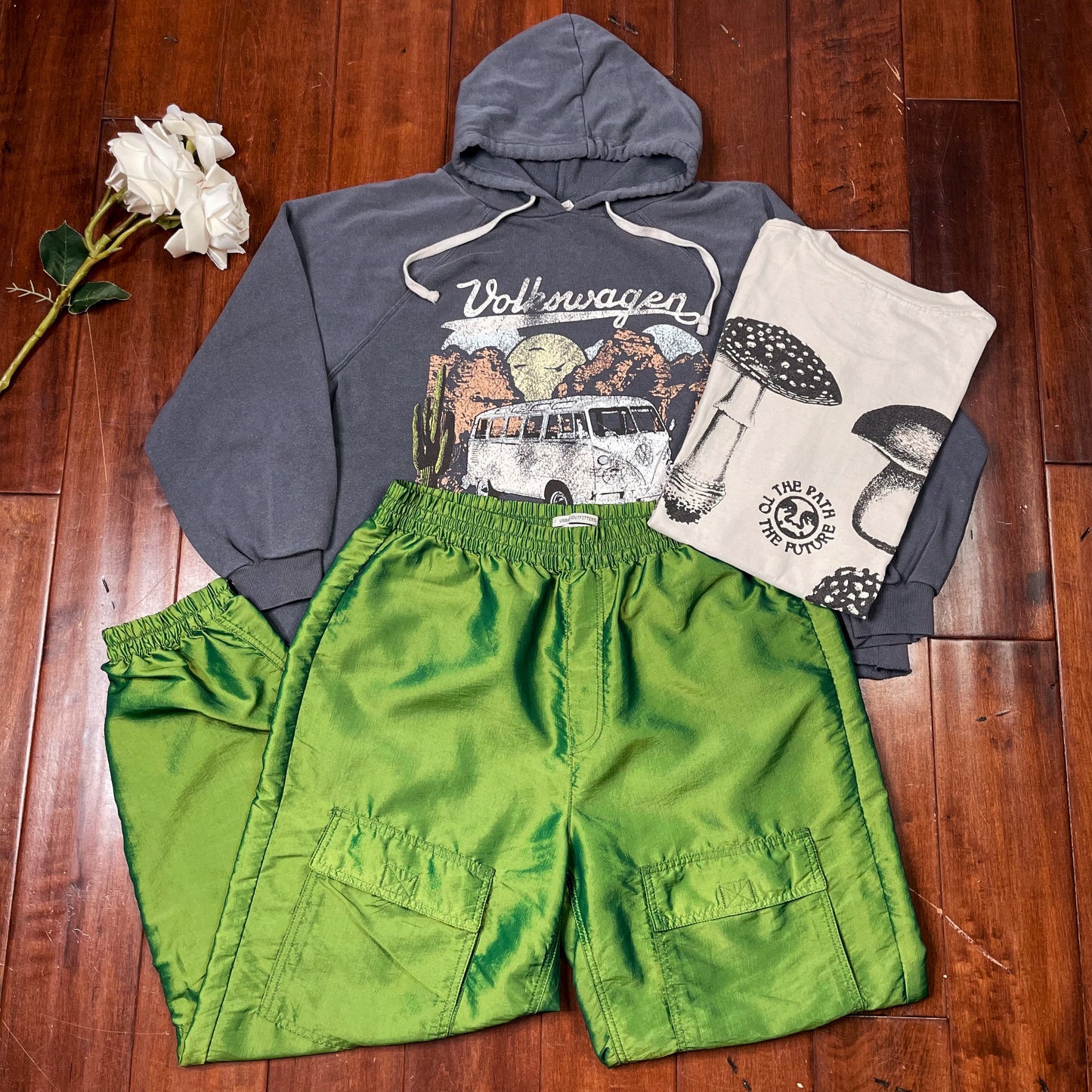 THRIFTED VOLKSWAGEN LICENSED CROPPED HOODIE