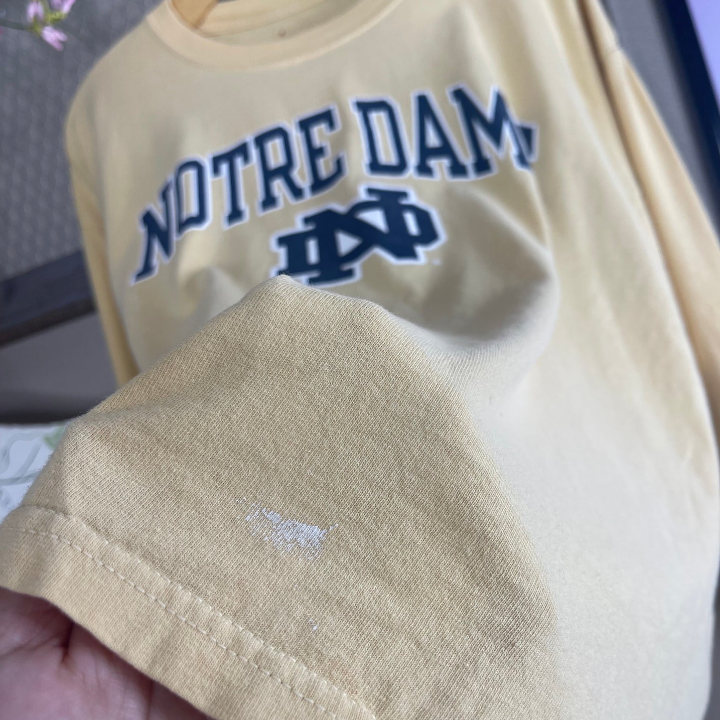 THRIFTED NOTRE DAME LONG SLEEVE T-SHIRT