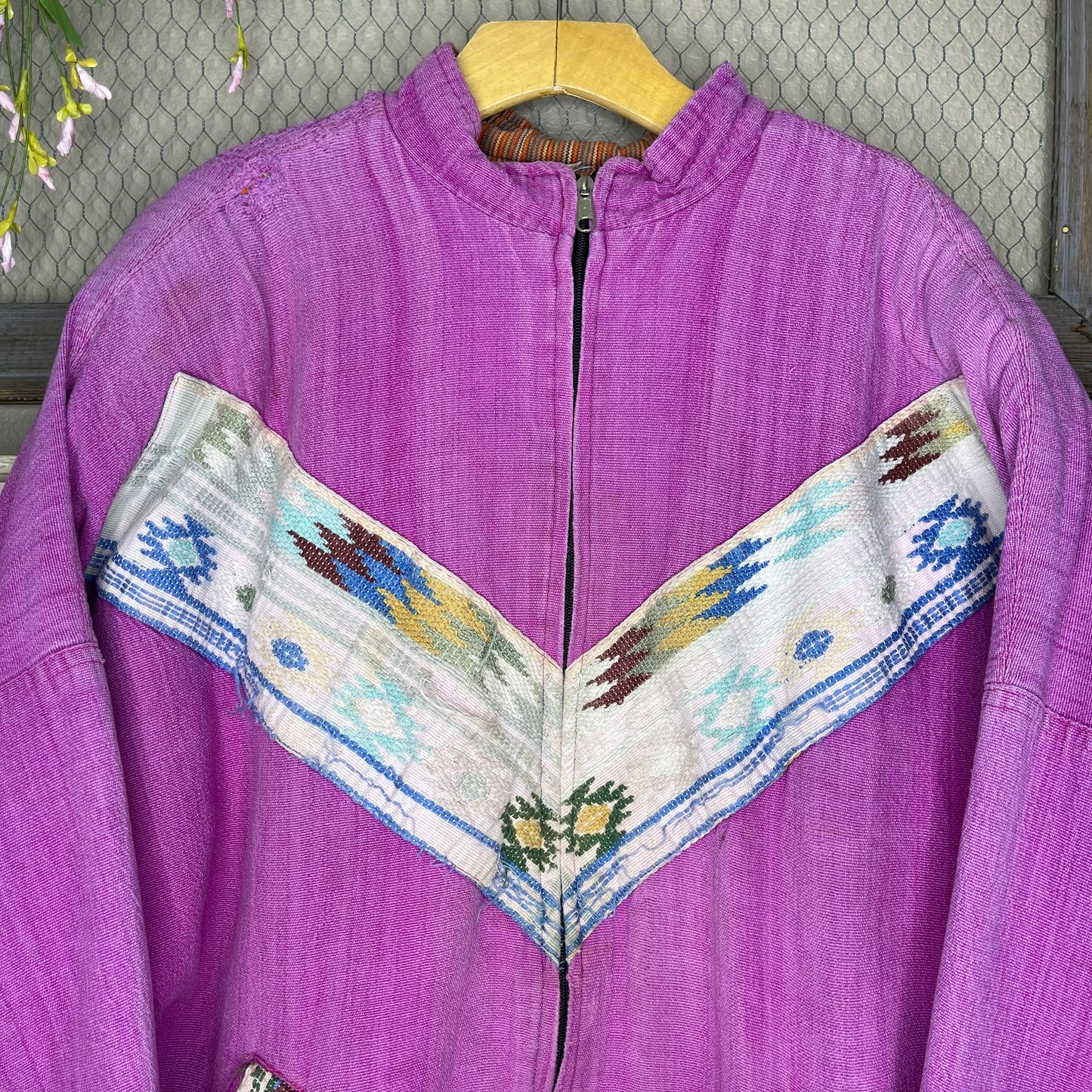 VINTAGE SOUTHWESTERN ZIP-UP BLANKET JACKET