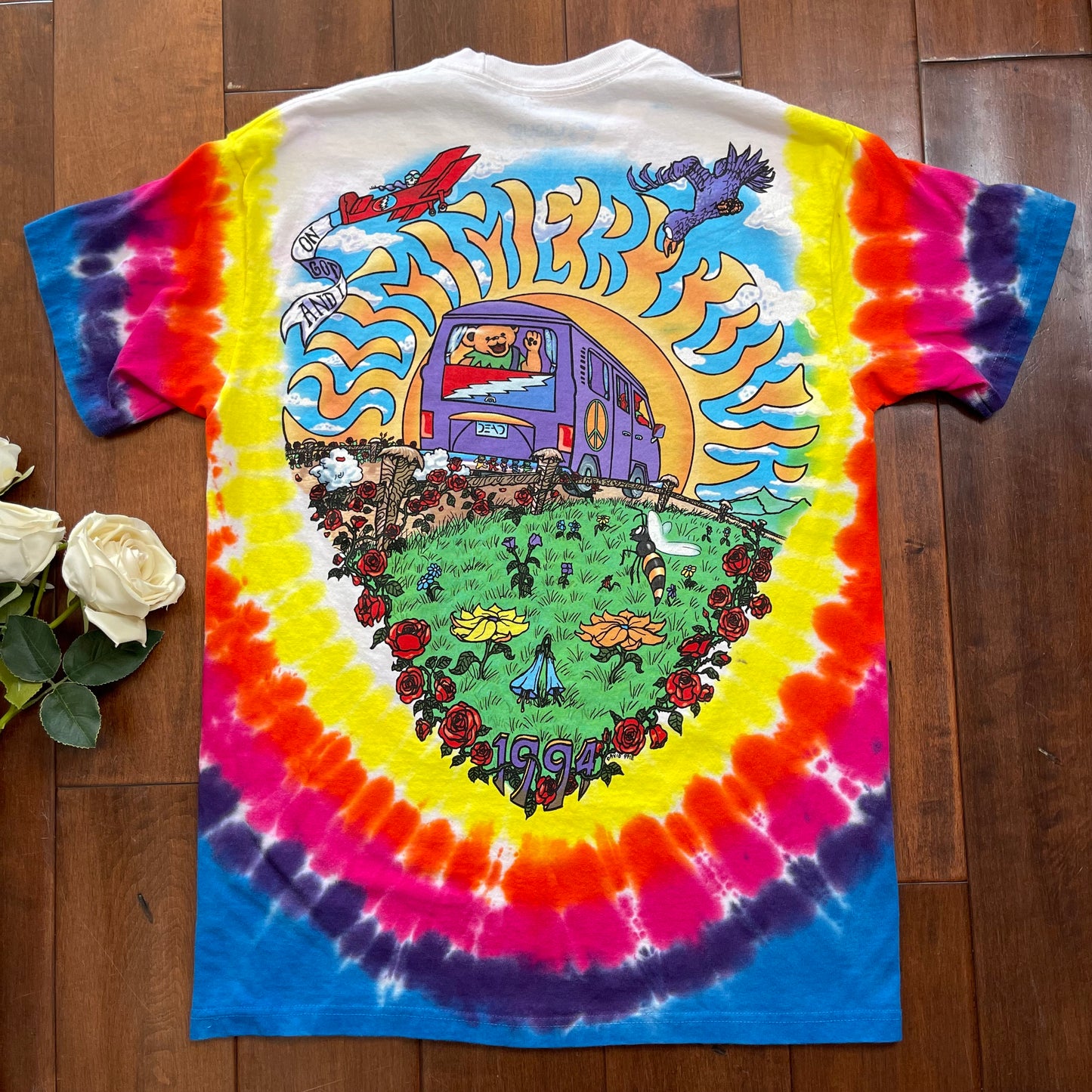 Vintage Y2K Grateful Dead "Summer Tour" Tie-Dye T-Shirt