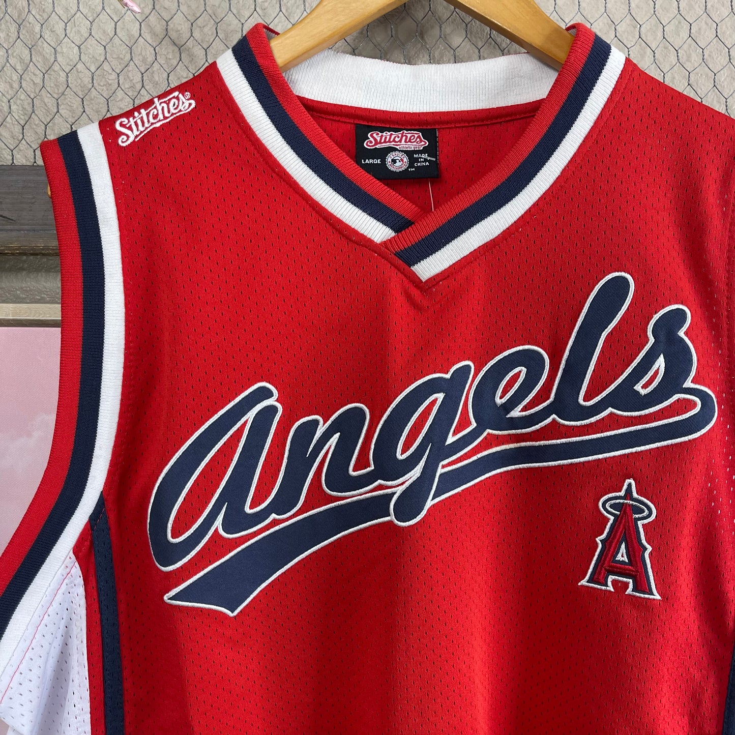 THRIFTED ANGELS BASEBALL STITCHES JERSEY