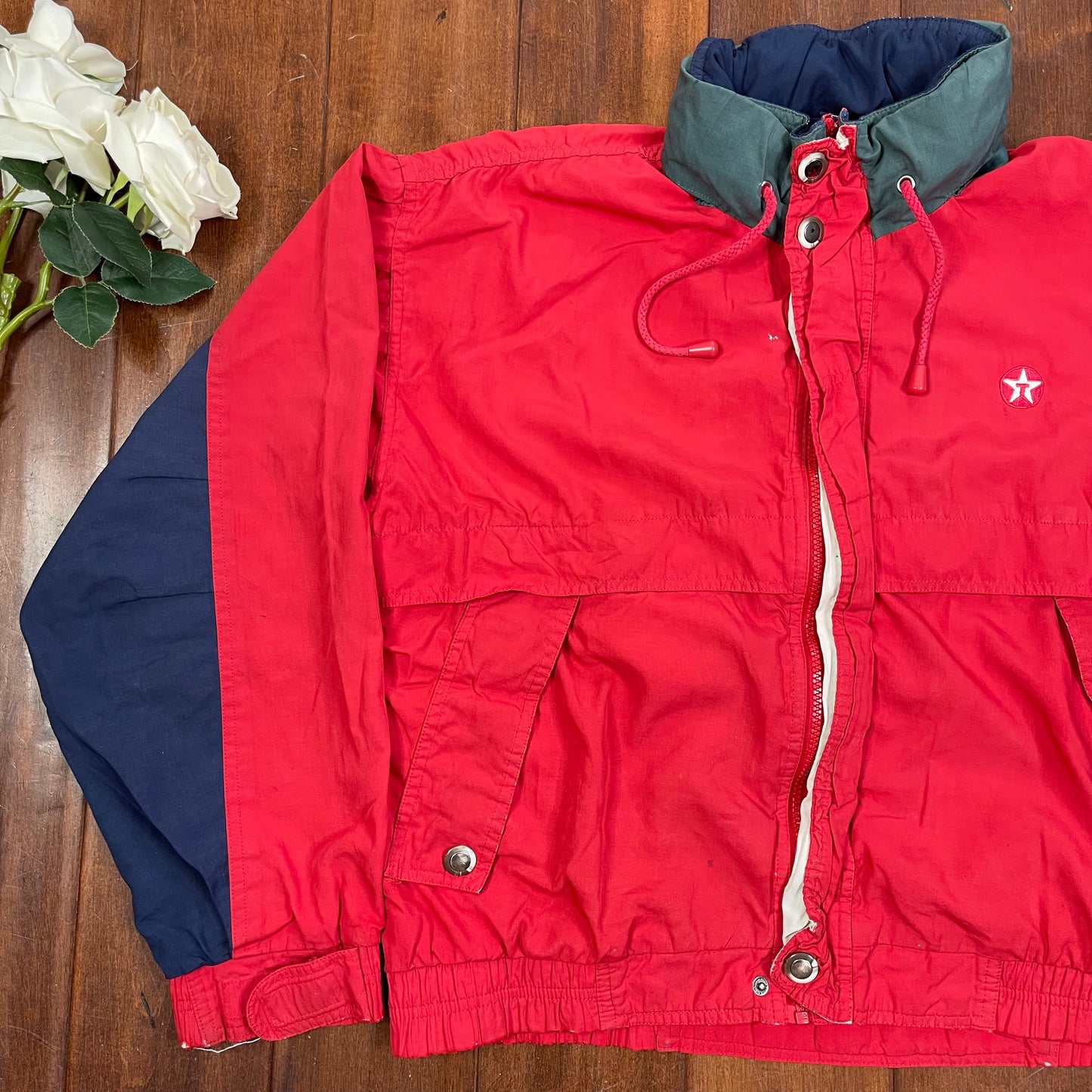 VINTAGE 90’S COLORBLOCKED WINDBREAKER ZIP-UP