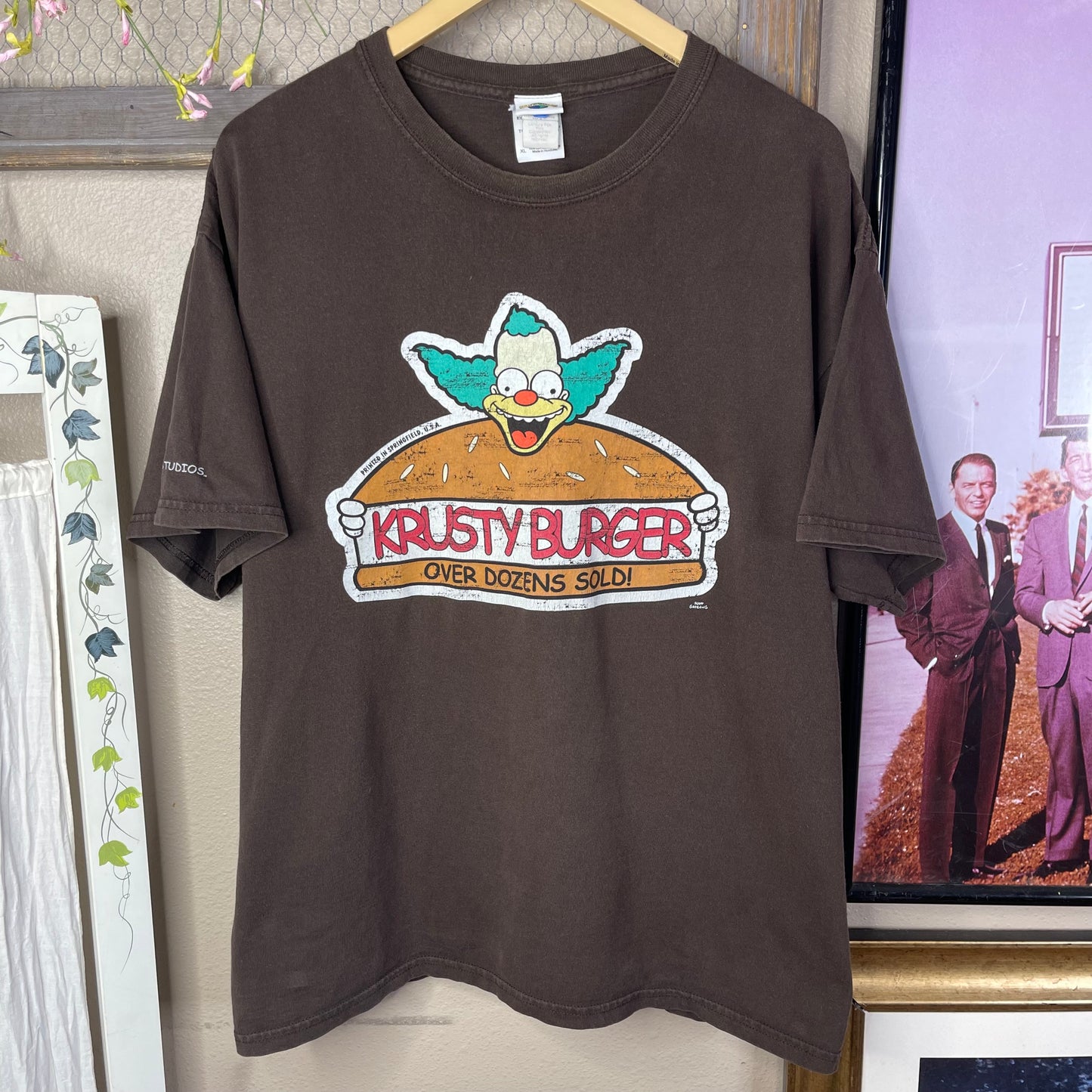 THRIFTED UNIVERSAL STUDIOS KRUSTY BURGER T-SHIRT