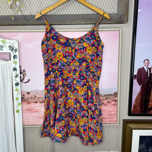 Thrifted Kimchi Blue Floral Dress