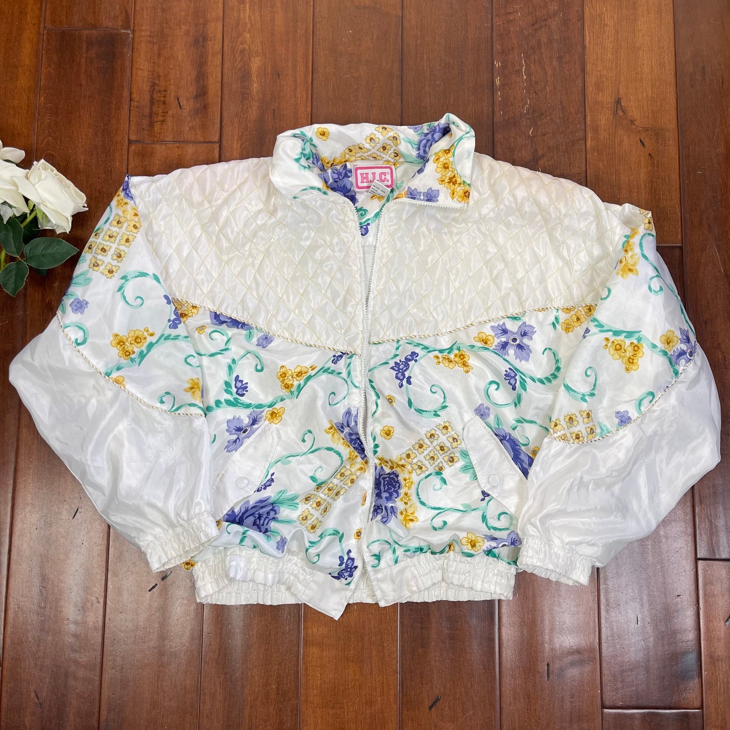 VINTAGE 80’S FLORAL WINDBREAKER