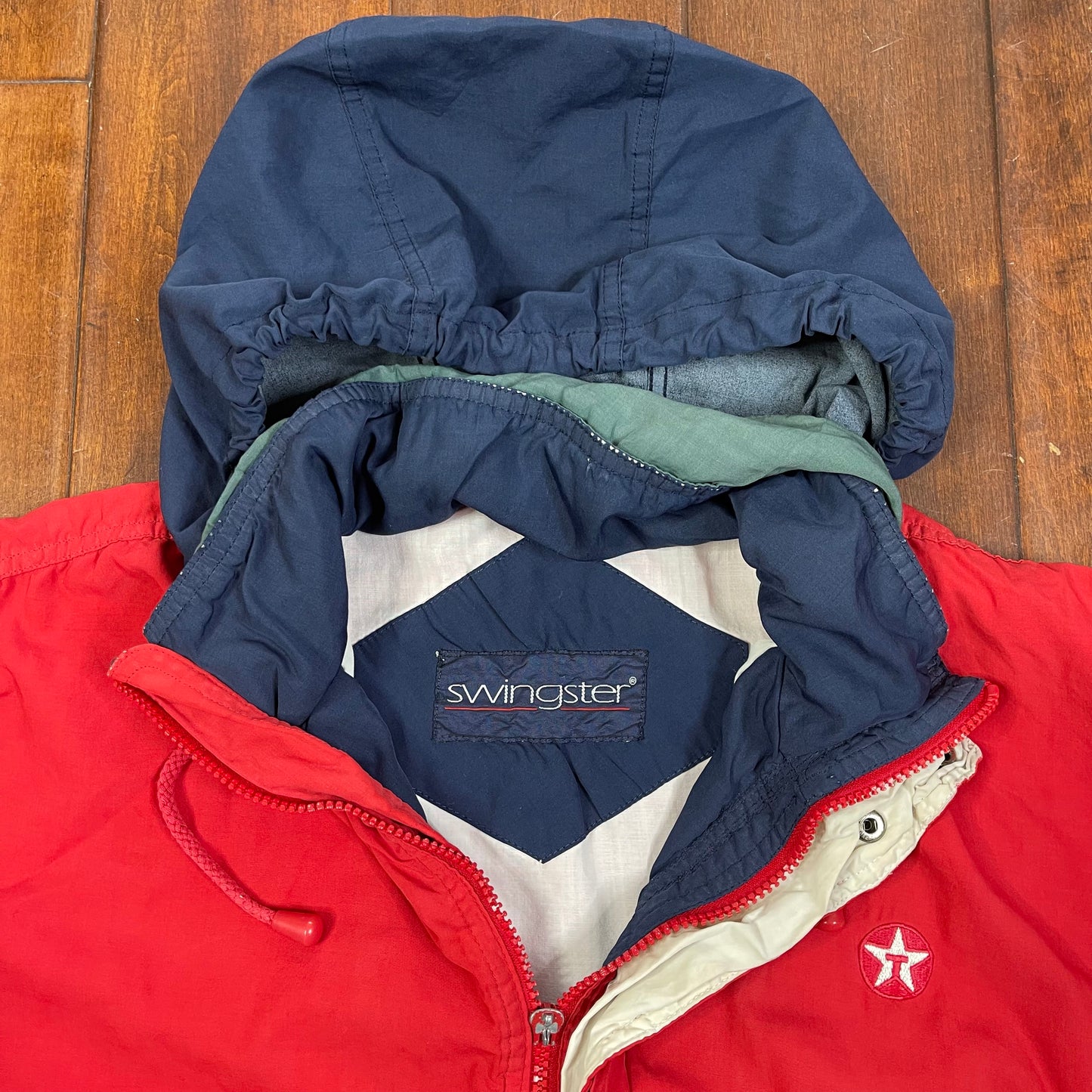 VINTAGE 90’S COLORBLOCKED WINDBREAKER ZIP-UP