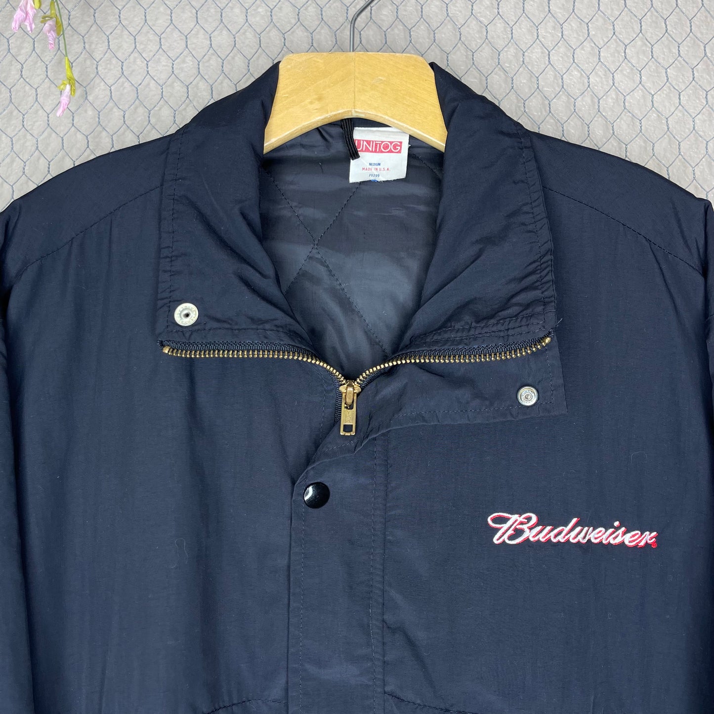 VINTAGE 80’S BUDWEISER UTILITY WORK JACKET