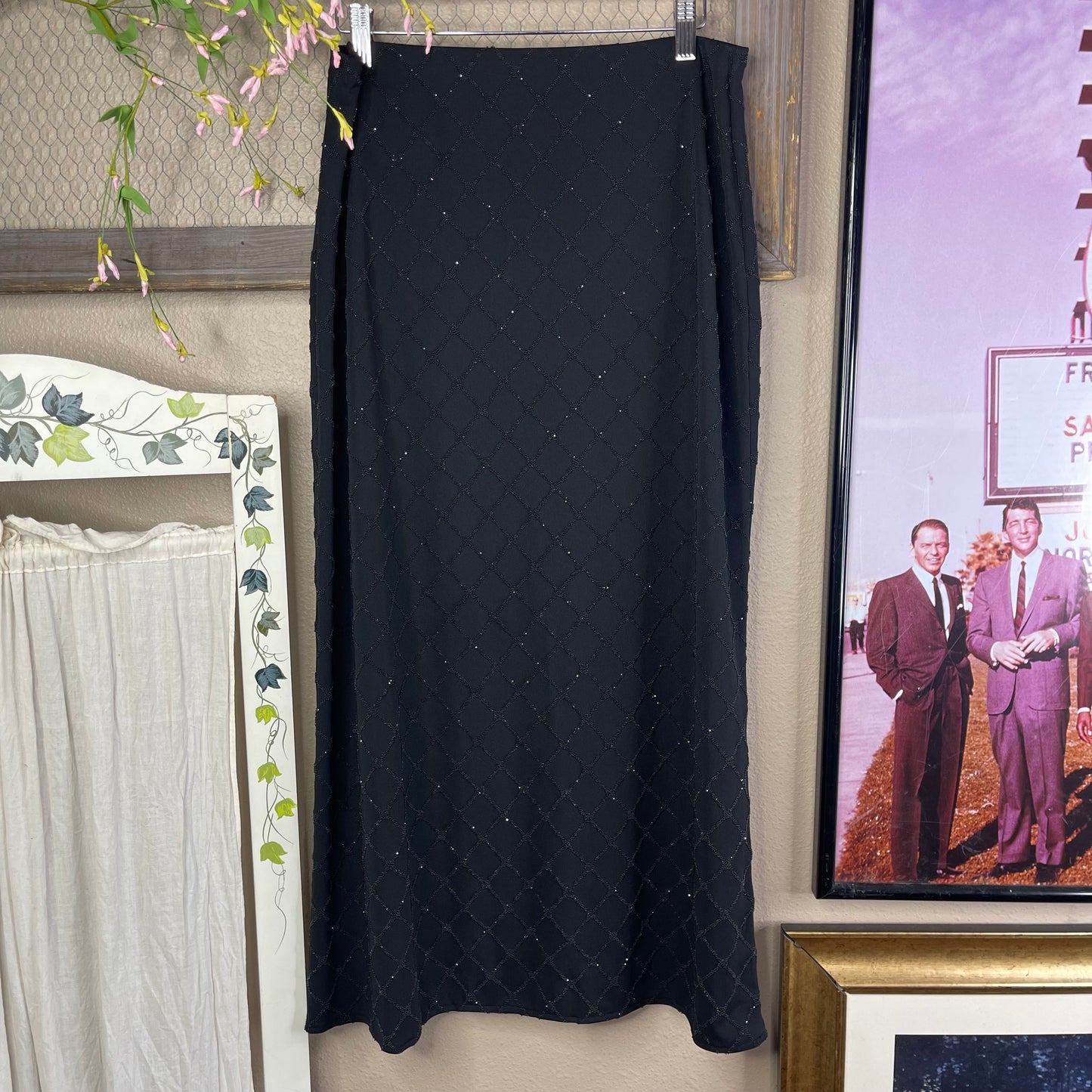 THRIFTED LIZ CLAIBORNE BEADED MAXI SKIRT