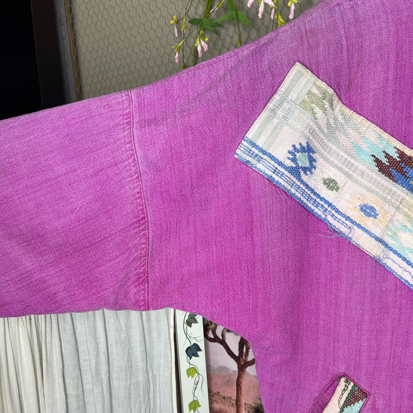 VINTAGE SOUTHWESTERN ZIP-UP BLANKET JACKET