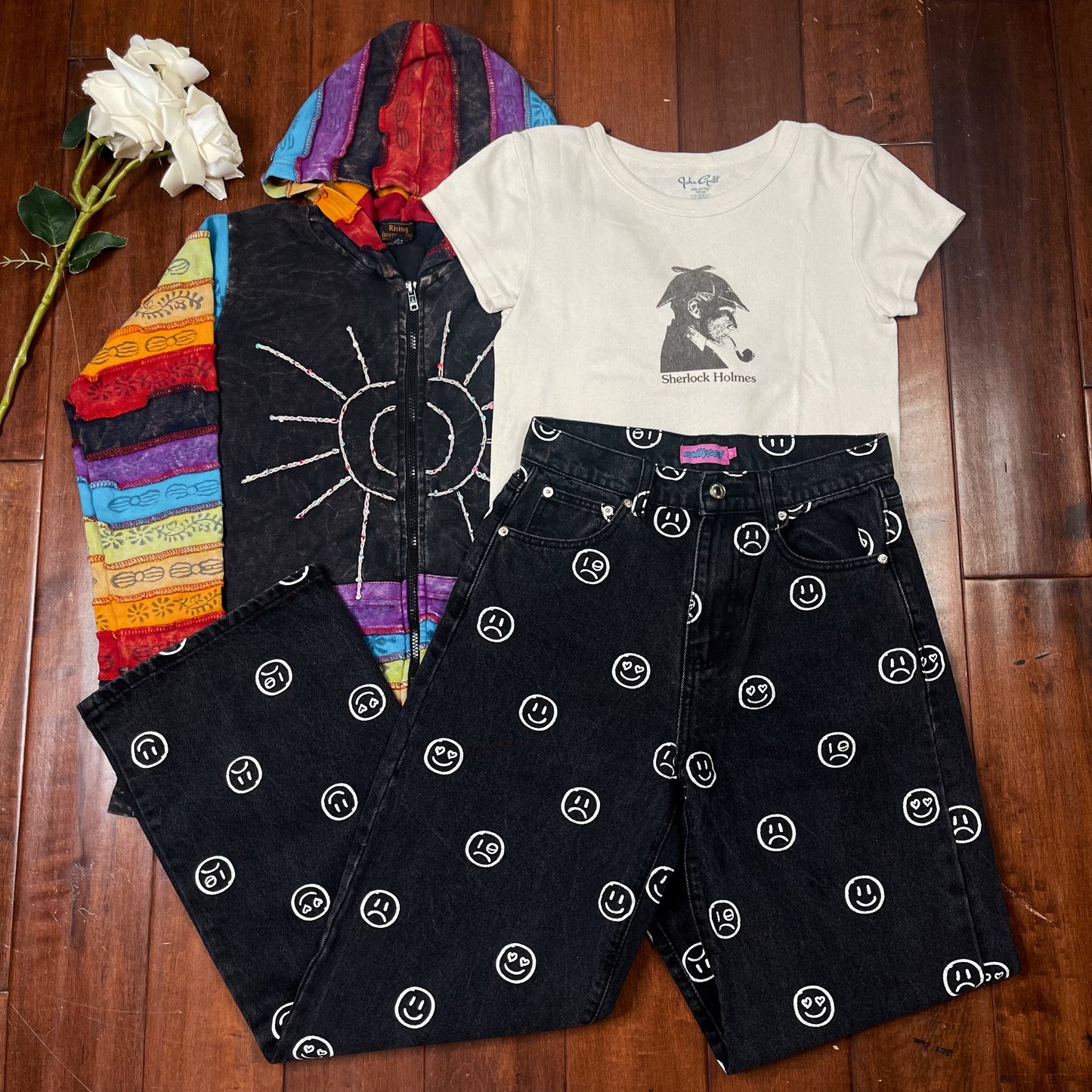 THRIFTED SHERLOCK HOLMES BRANDY MELVILLE TEE