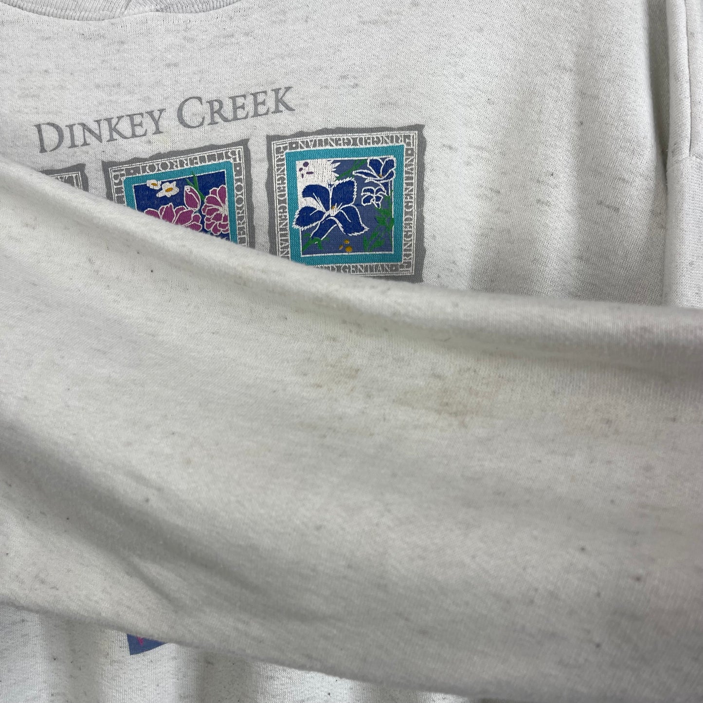 VINTAGE 80’S “DINKEY CREEK WILDFLOWERS” CREWNECK SWEATER