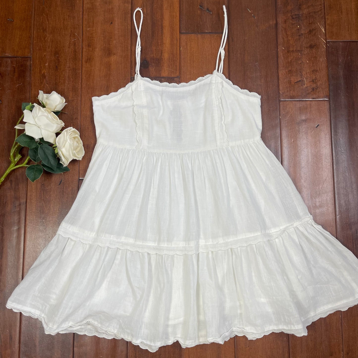 THRIFTED UO WHITE DRESS