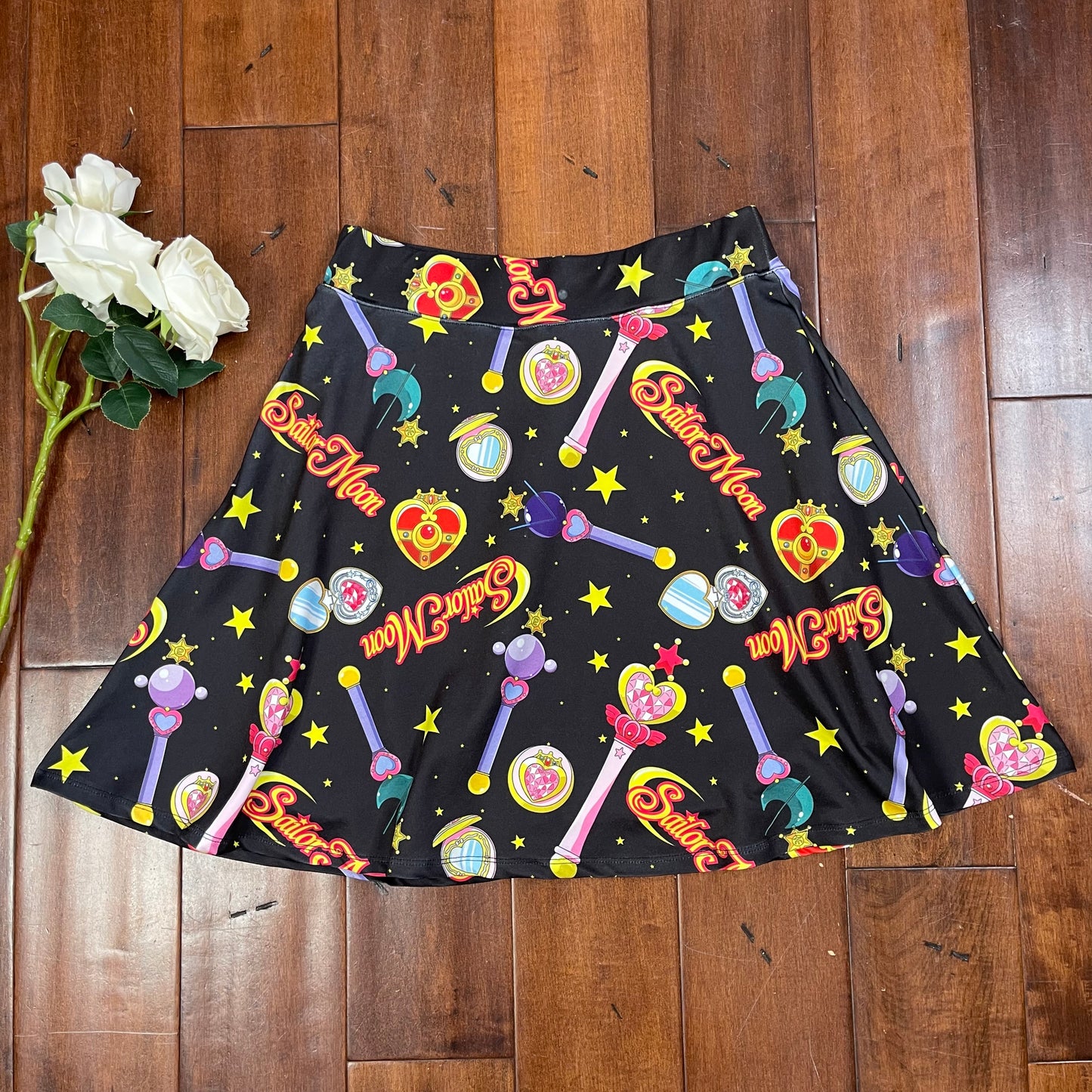 THRIFTED SAILOR MOON PRINTED SKIRT