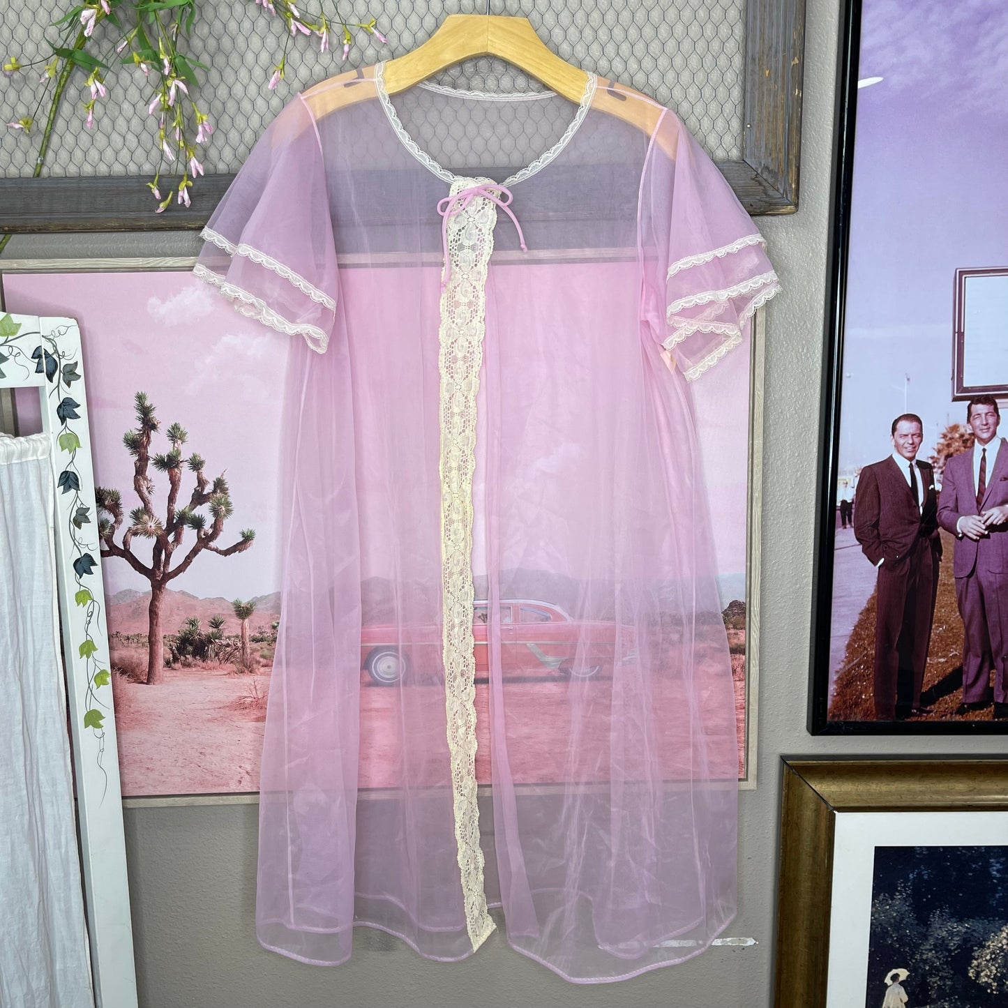 VINTAGE 70’S SEARS BABYDOLL TWO PIECE NIGHTGOWN